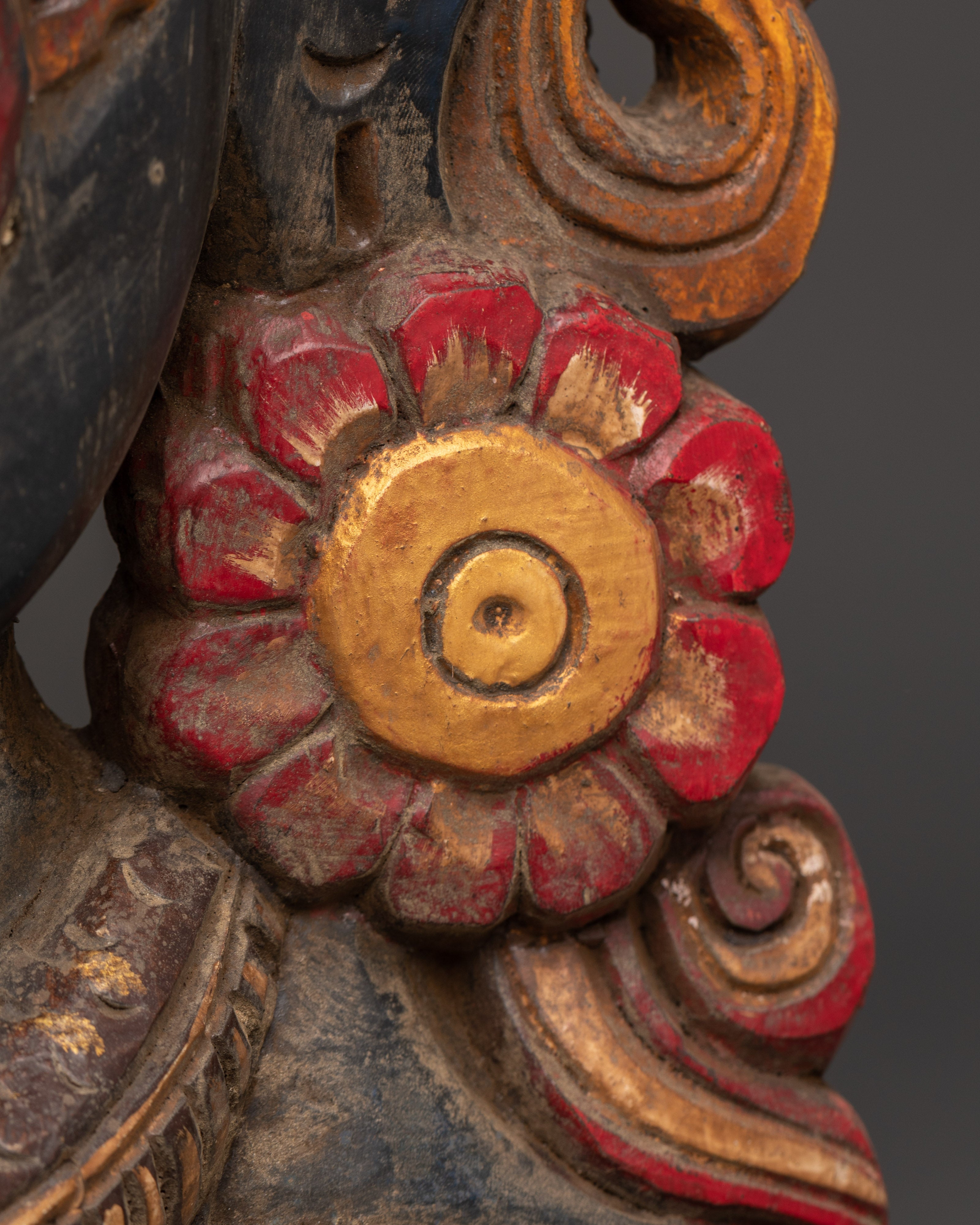 Handcrafted Bhairav Tantric Protection Mask | Fierce Guardian Deity Mask Sacred Art