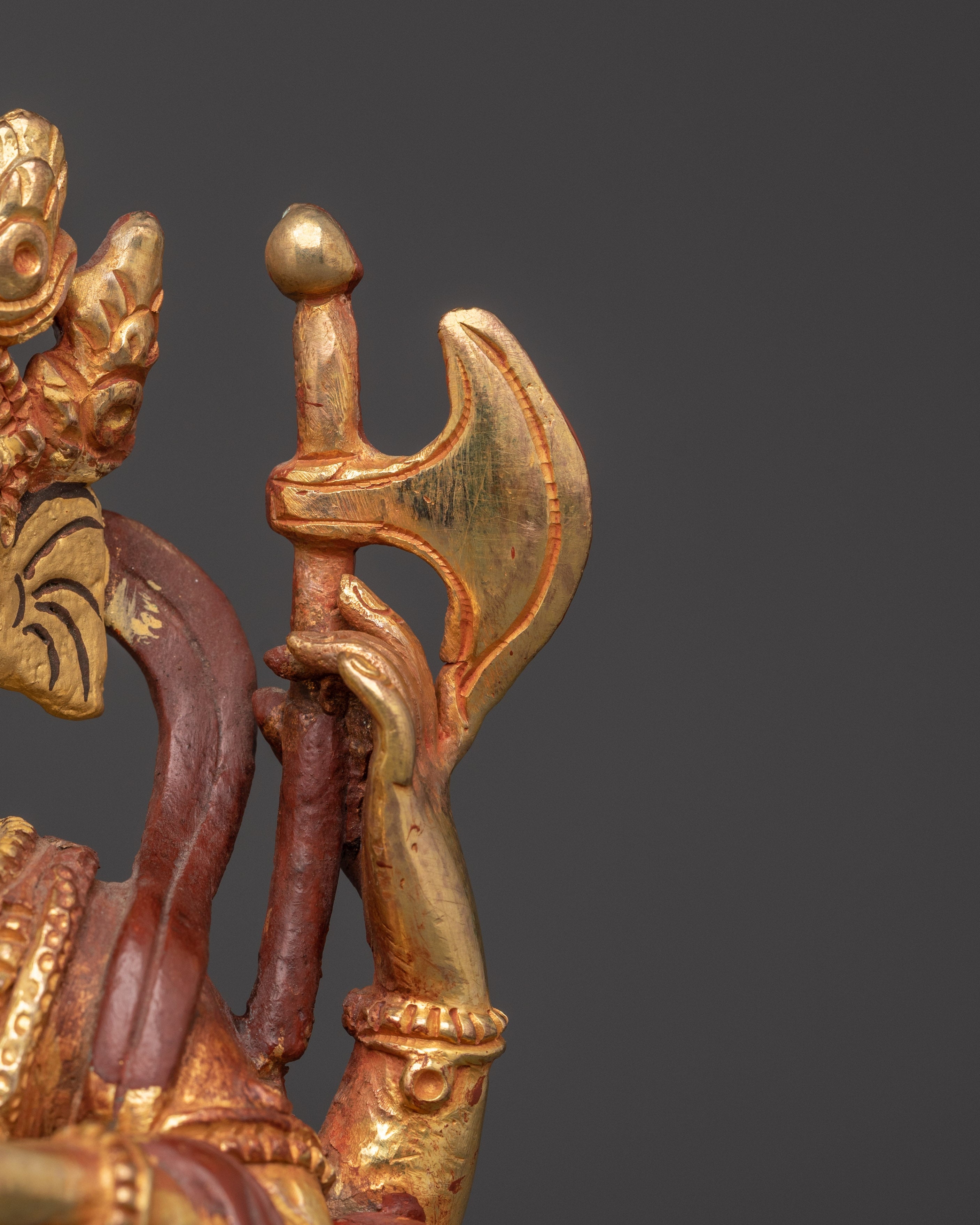 Handcrafted Lord Ganesha Figurine | Copper and Gold Plated Ganesh Statue
