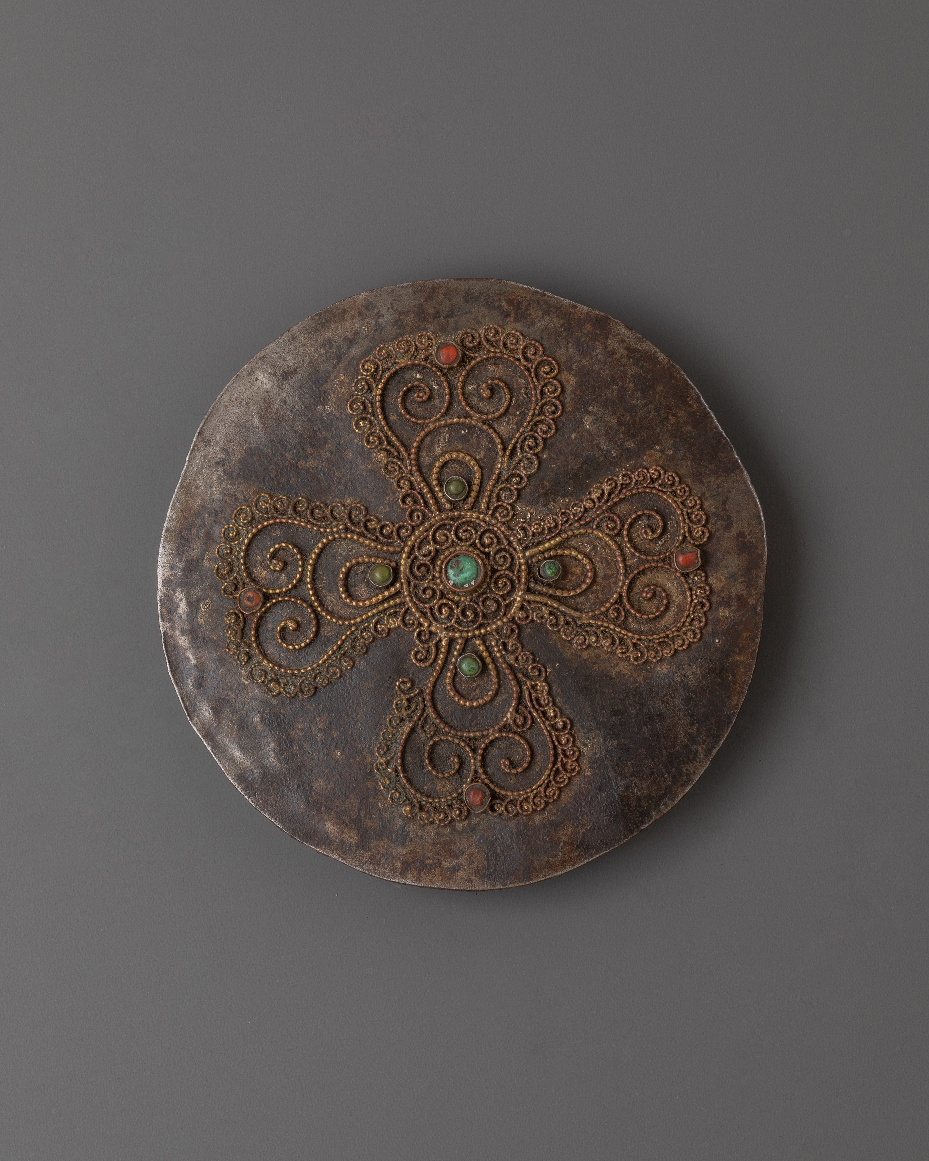Silver and Brass Ghau Box | Lokeshwor Prayer Box