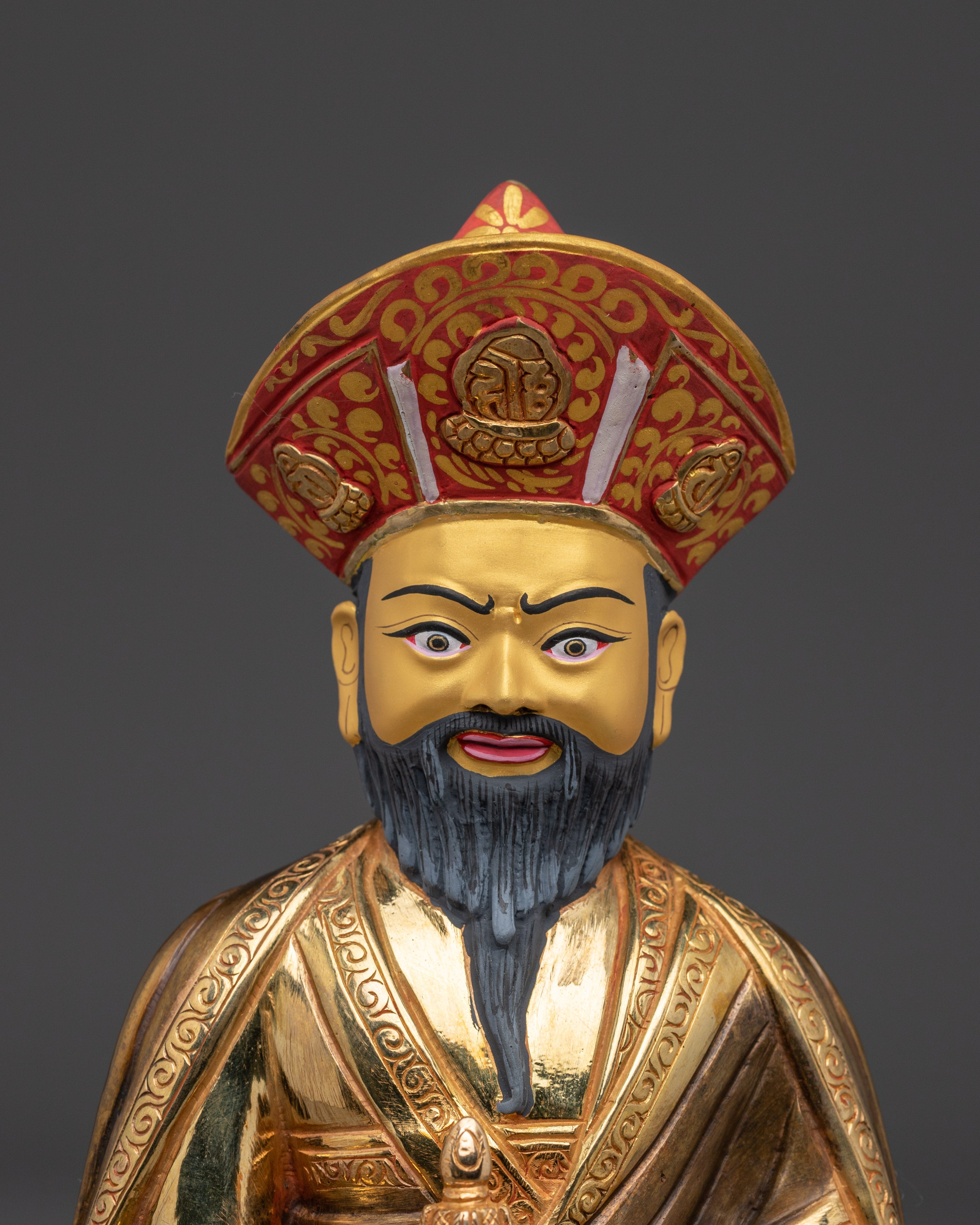 Vajrayana Master Guru Shapdum Sculpture | Tibetan Guru