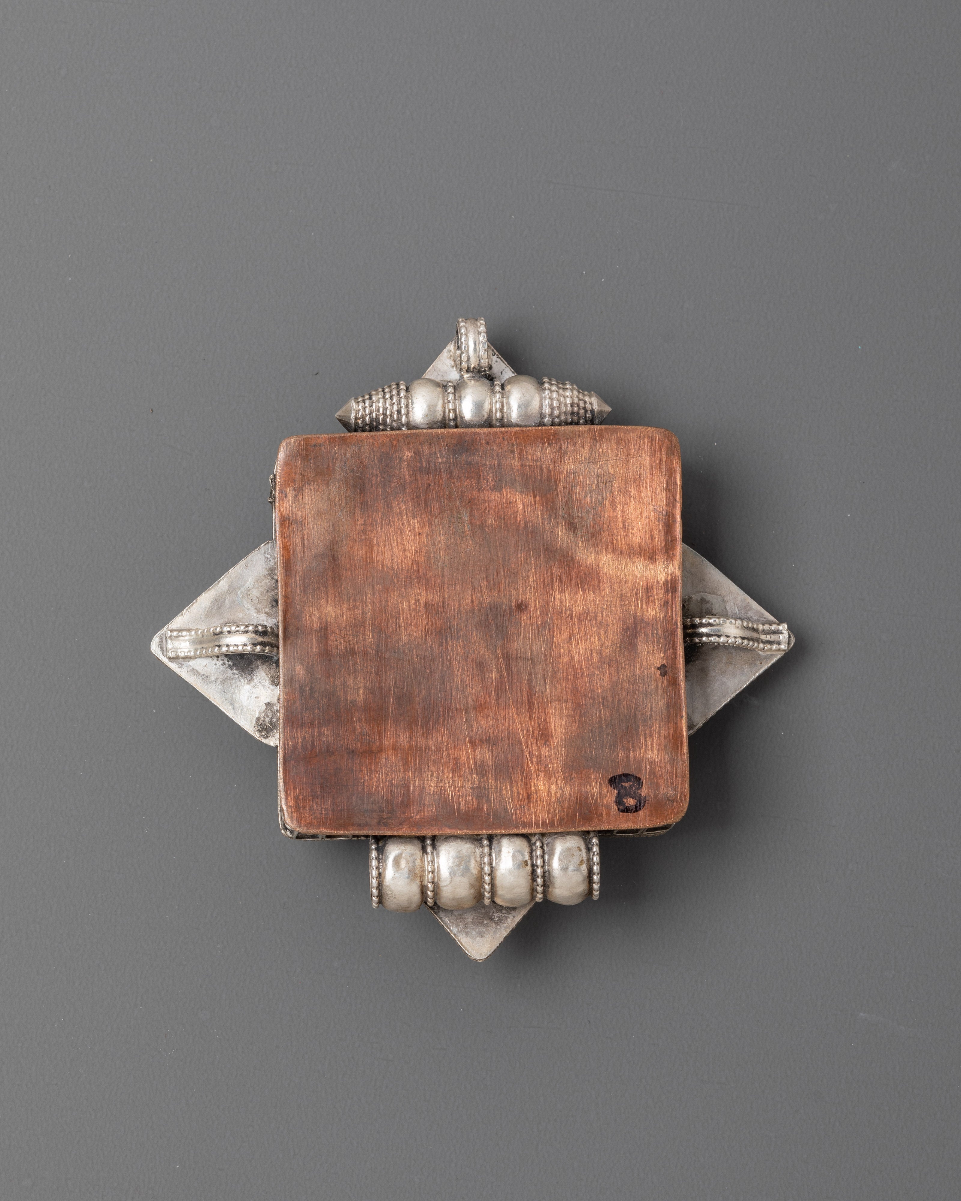Ghau Locket with Semi Precious Stones | Tibetan Altar Accessory