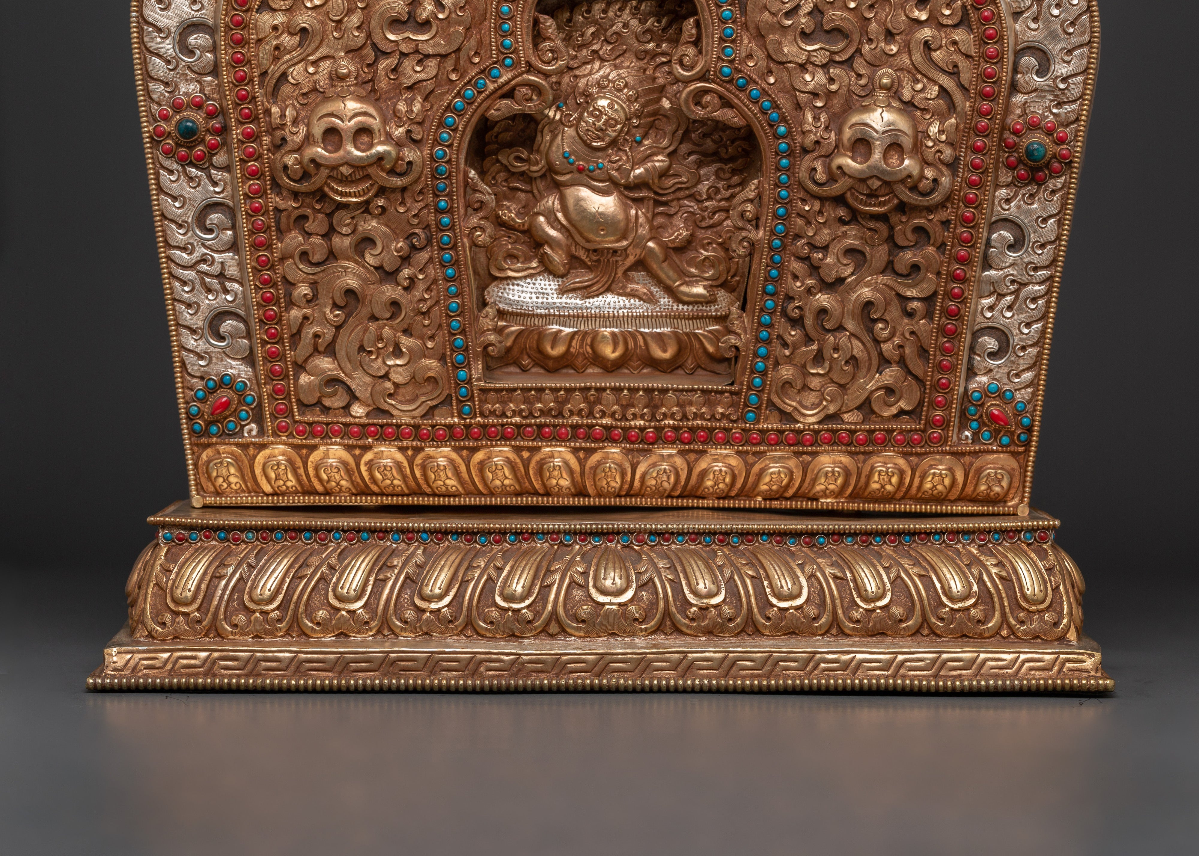 Himalayan Ghau Box | Tibetan Copper Amulet Box