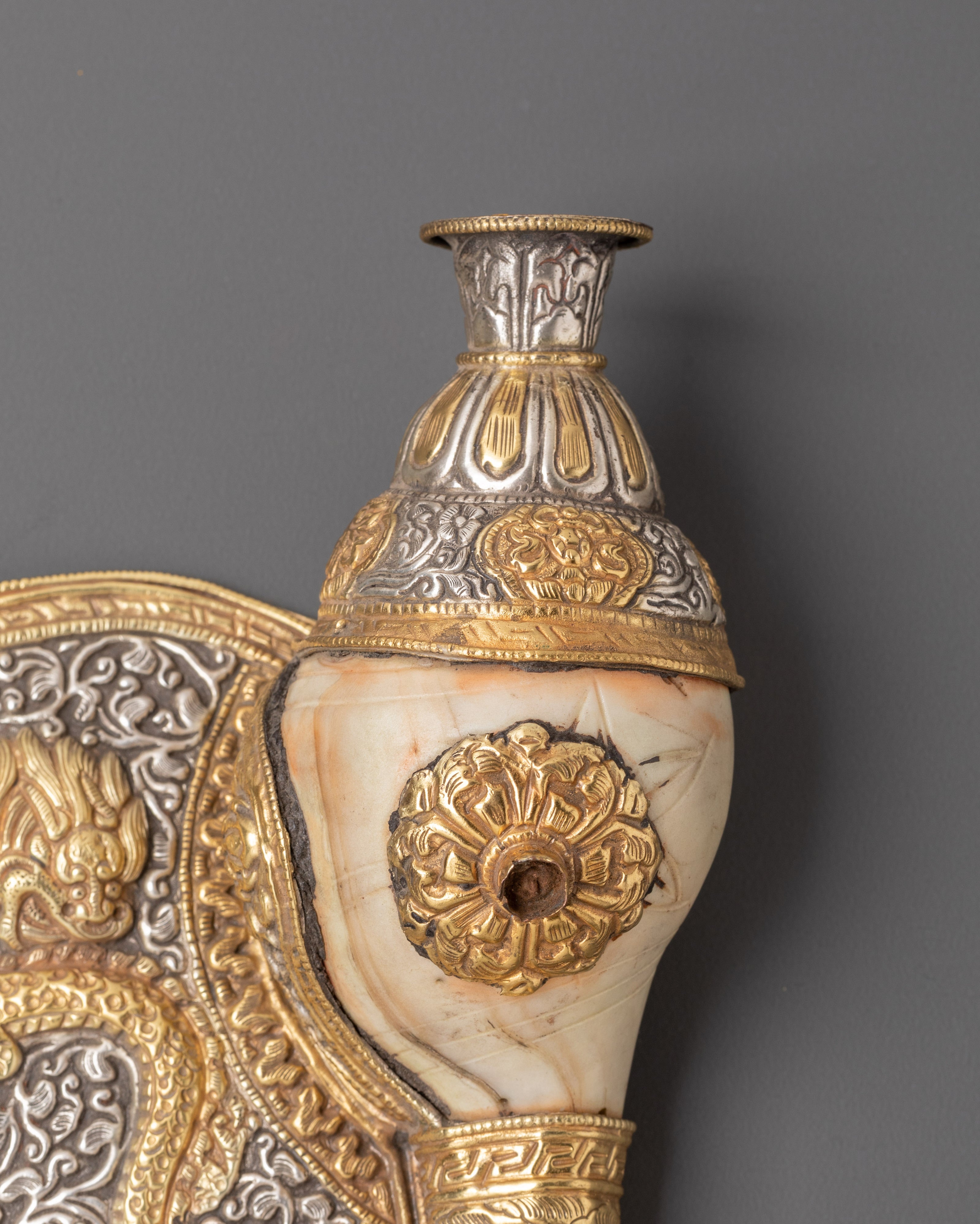Handmade Buddhist Ritual Conch | Symbol of Protection and Power