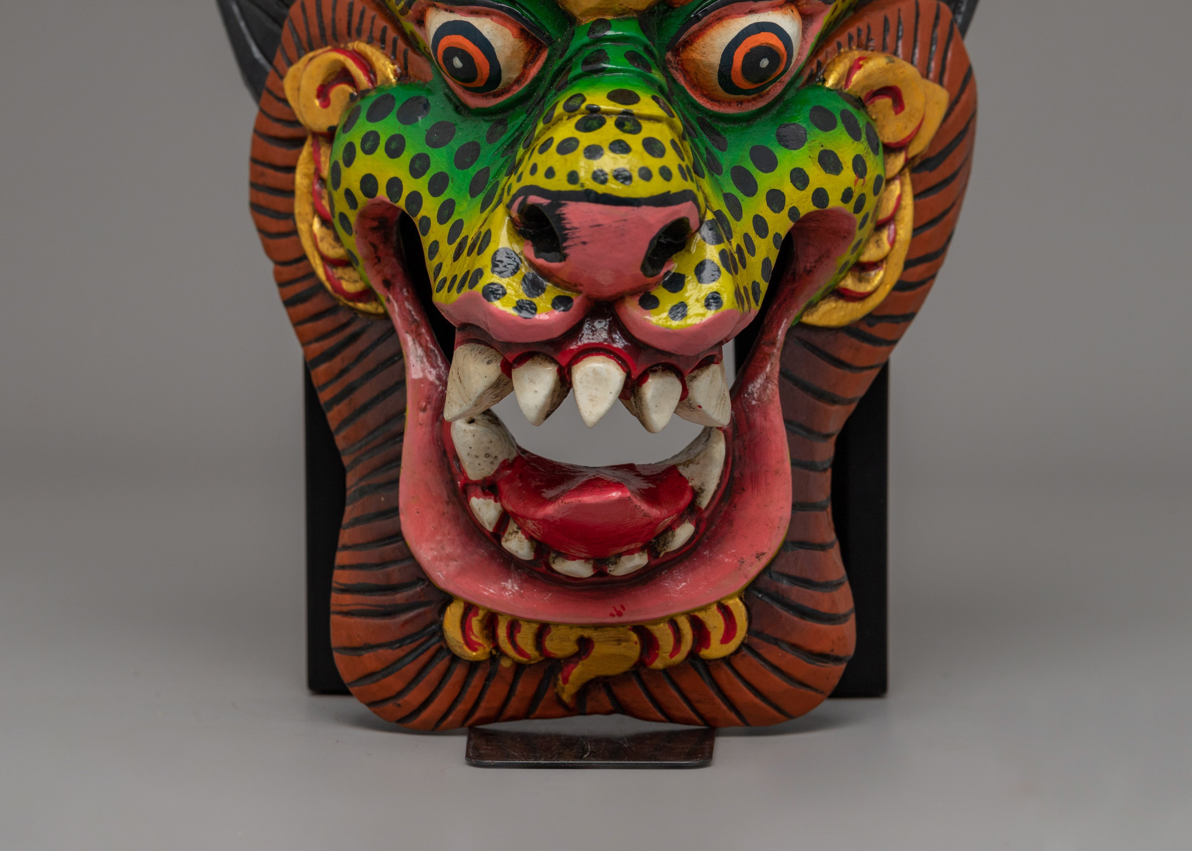 Wooden Mask for Shrine | Spiritual Decor