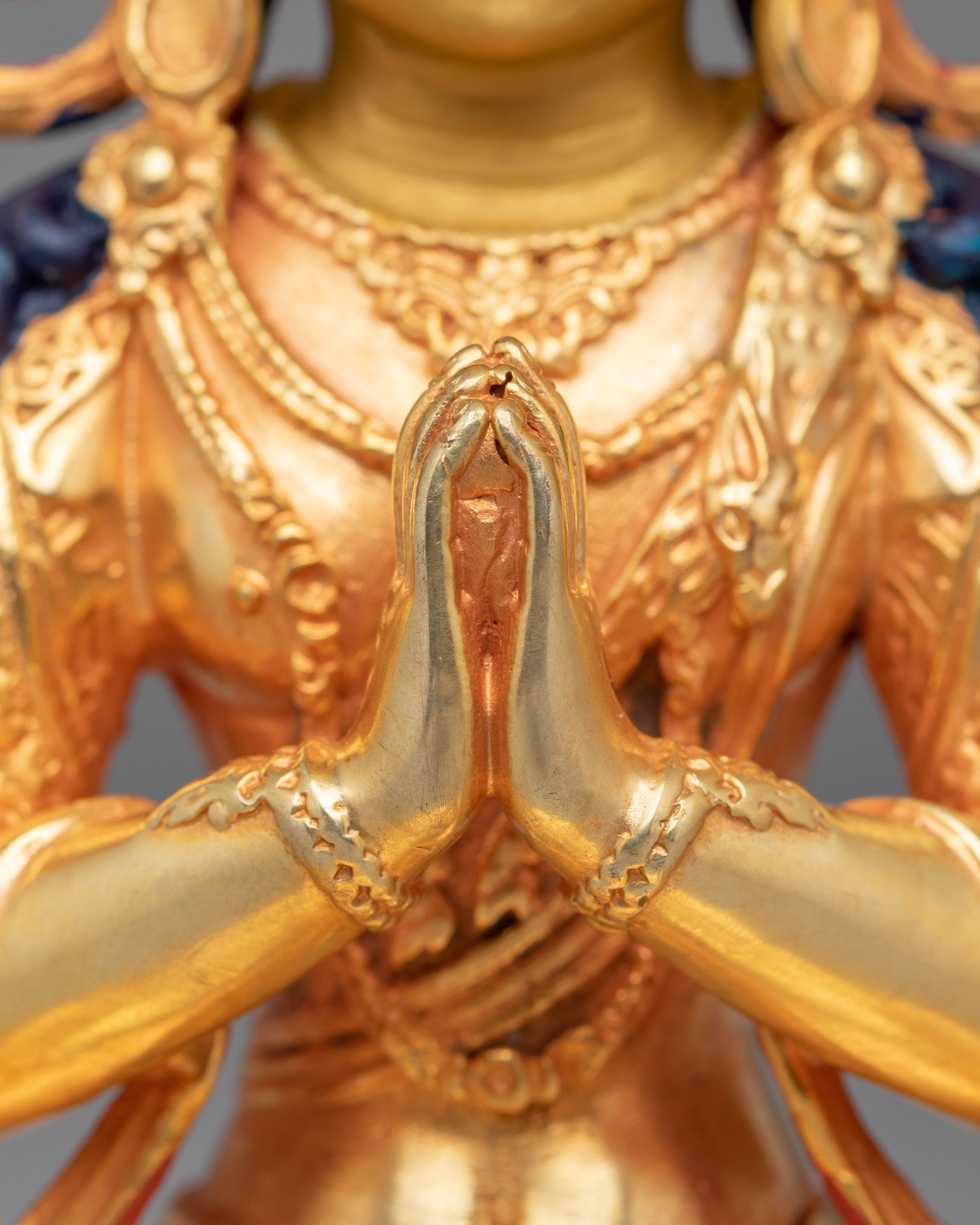 Buddhist Chenrezig Compassion Statue | Tibetan Avalokiteshvara Deity