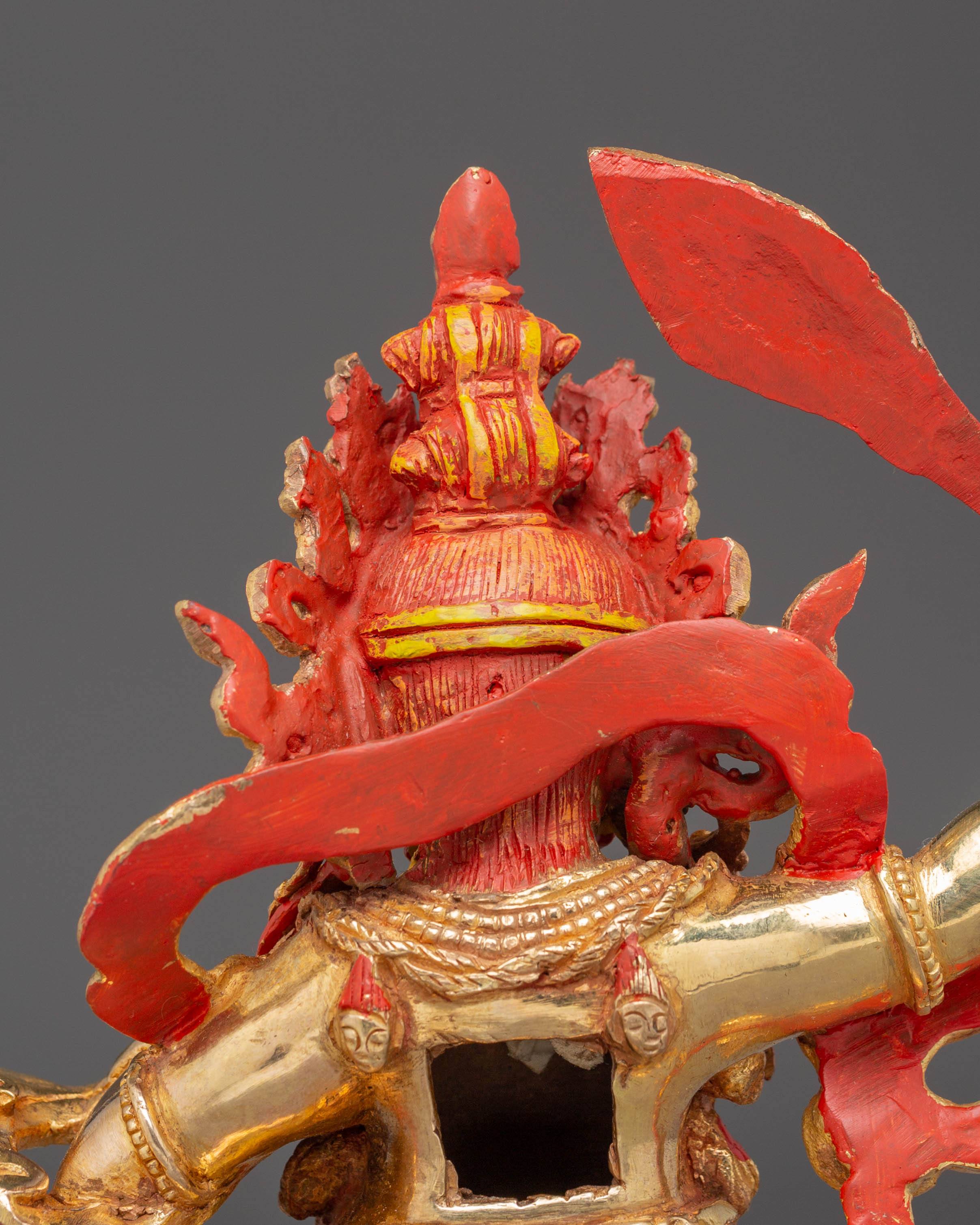 Wrathful Black Manjushri Statue | Tibetan Buddhist Deity of Wisdom