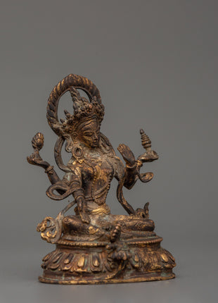 Hindu Wealth Deity Laxmi Statue | Prosperity and Blessings Figurine