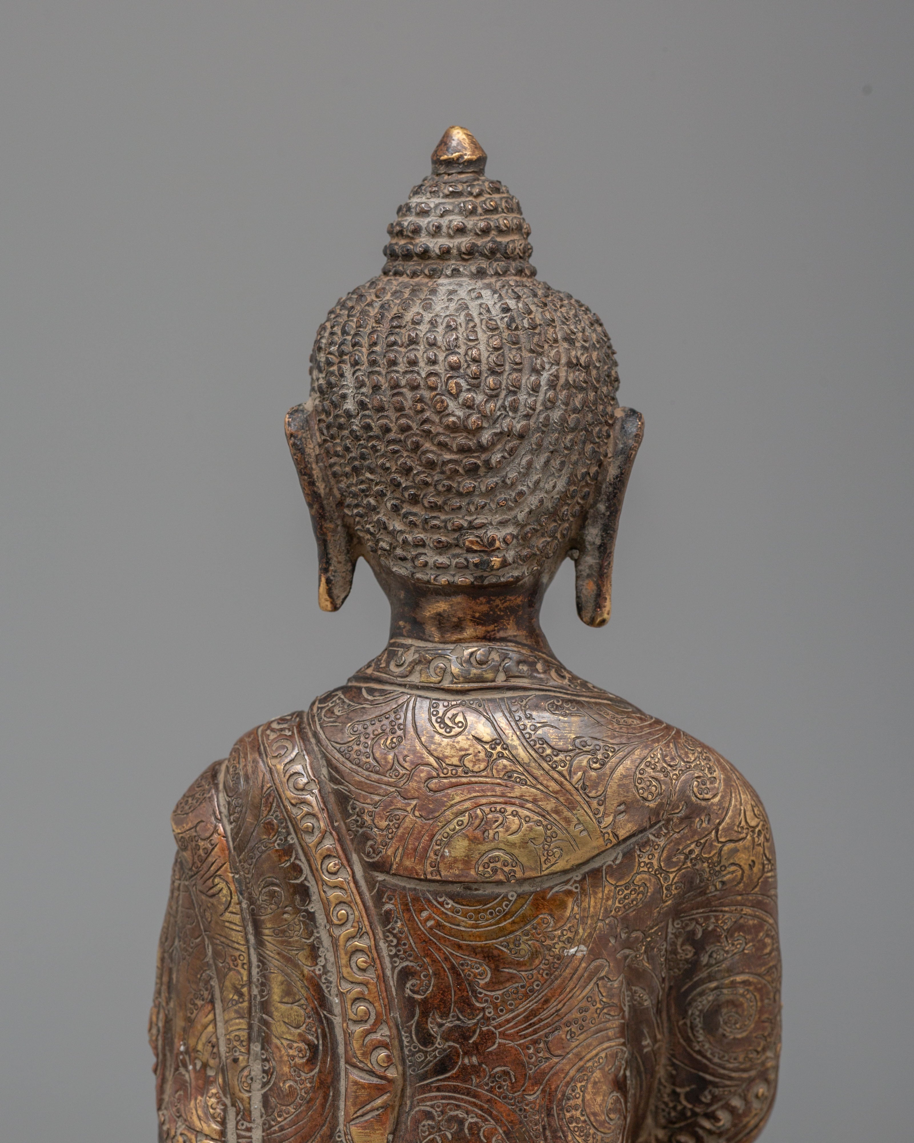Spiritual Amogasiddhi Buddha Statue | Symbol of Fearlessness and Spiritual Strength