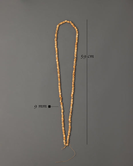 Ethically Sourced Yak Bone Mala for Dharma | Traditional Craft