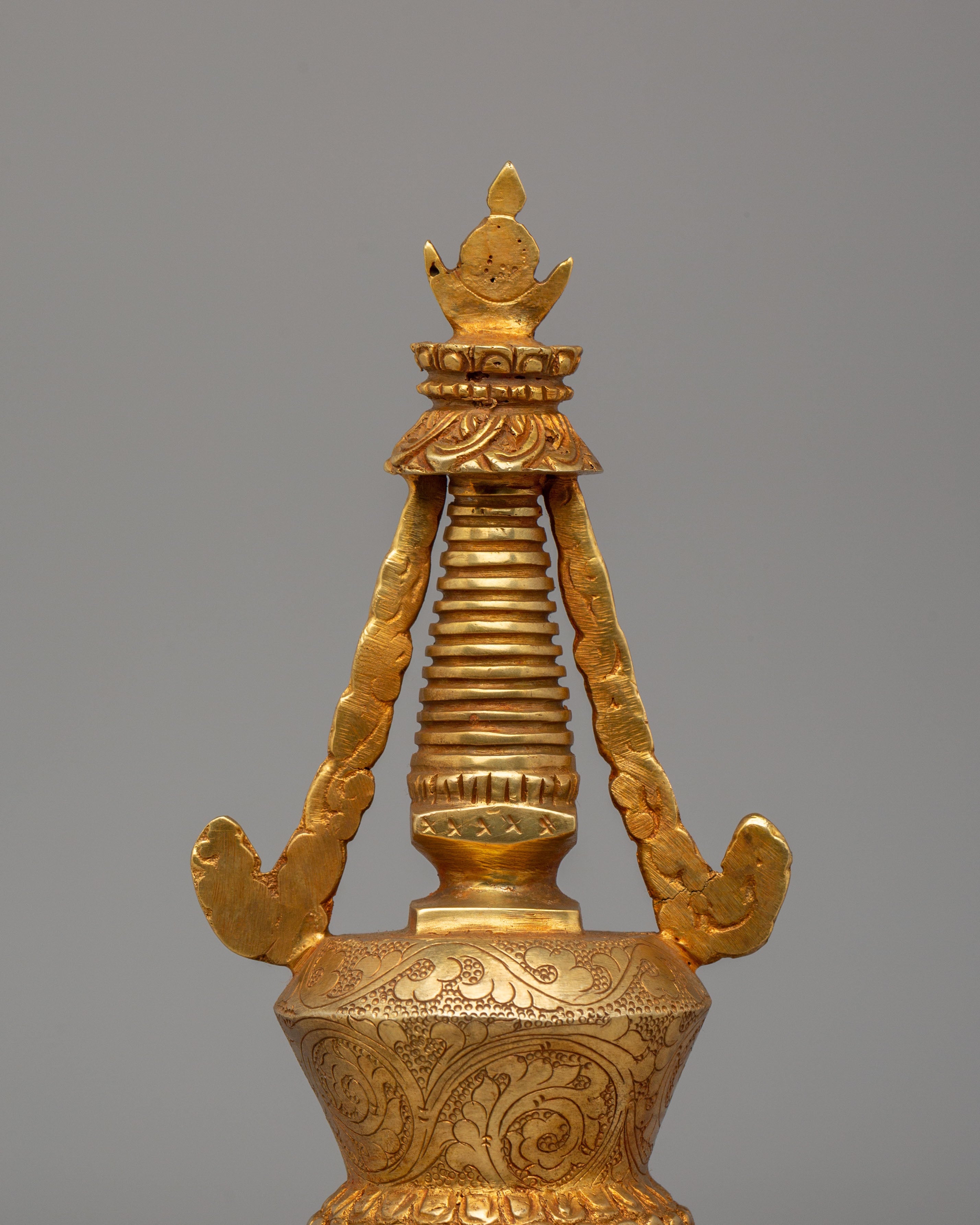 Traditional Tibetan Altar Stupa | Lotus Blossom Design