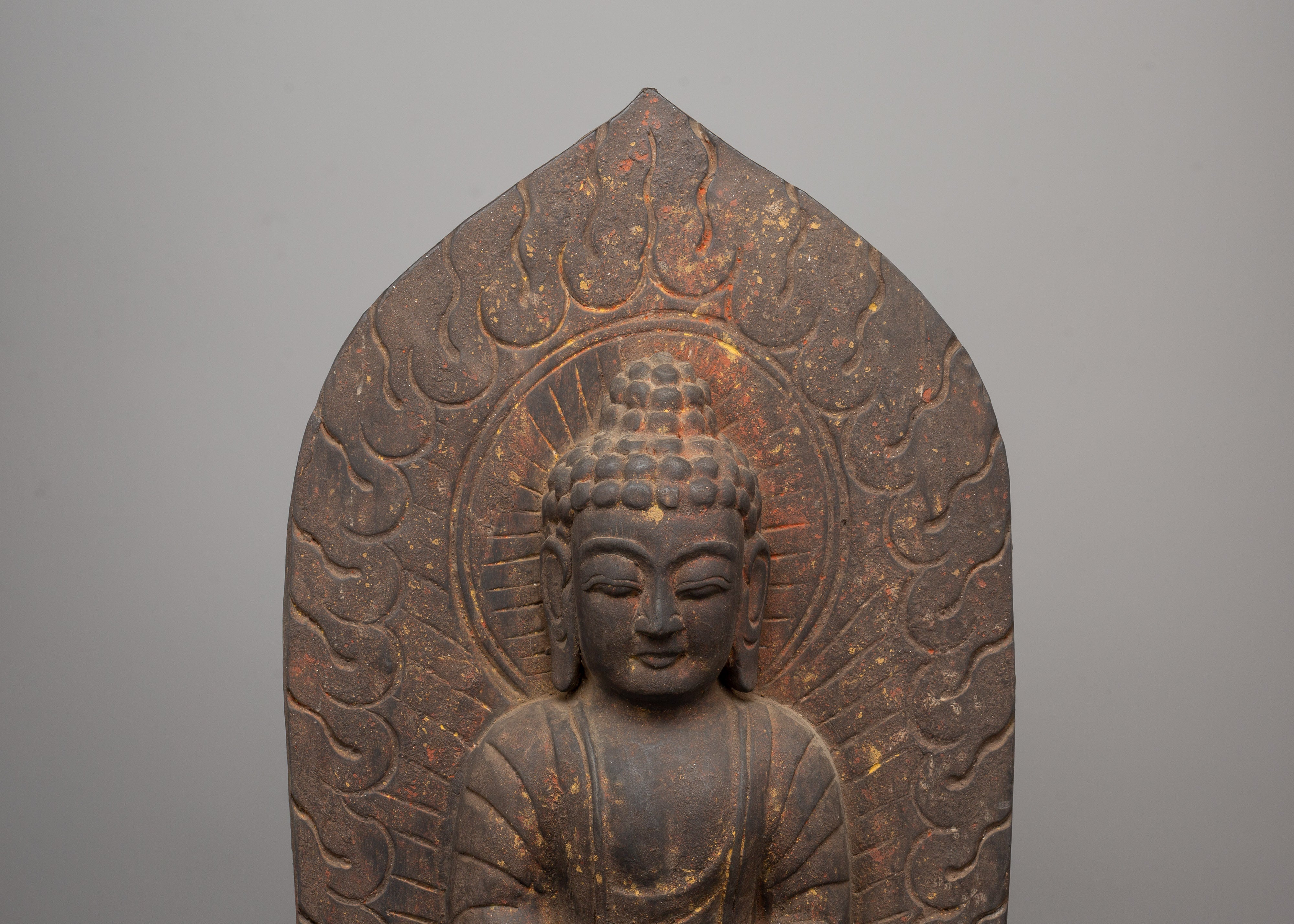 Handcrafted Wooden Amitabha Buddha Statue | Buddha for Altar and Meditation