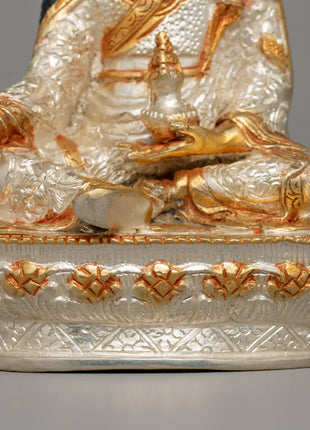 Guru Rinpoche with Sacred Beautiful Halo Statue | Lotus Born Buddhist Master