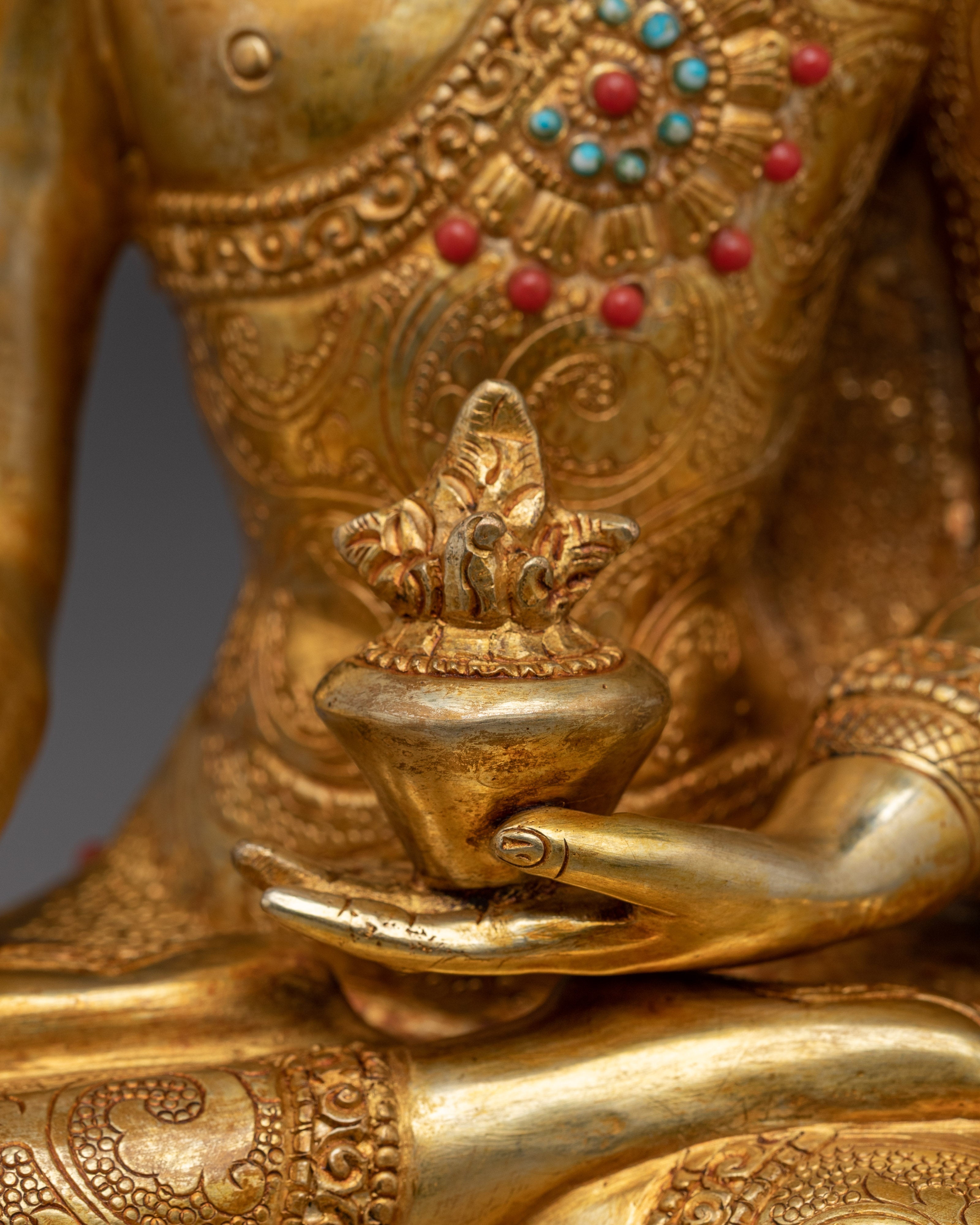 Exquisite Medicine Buddha Statue | Buddhist Healing Deity