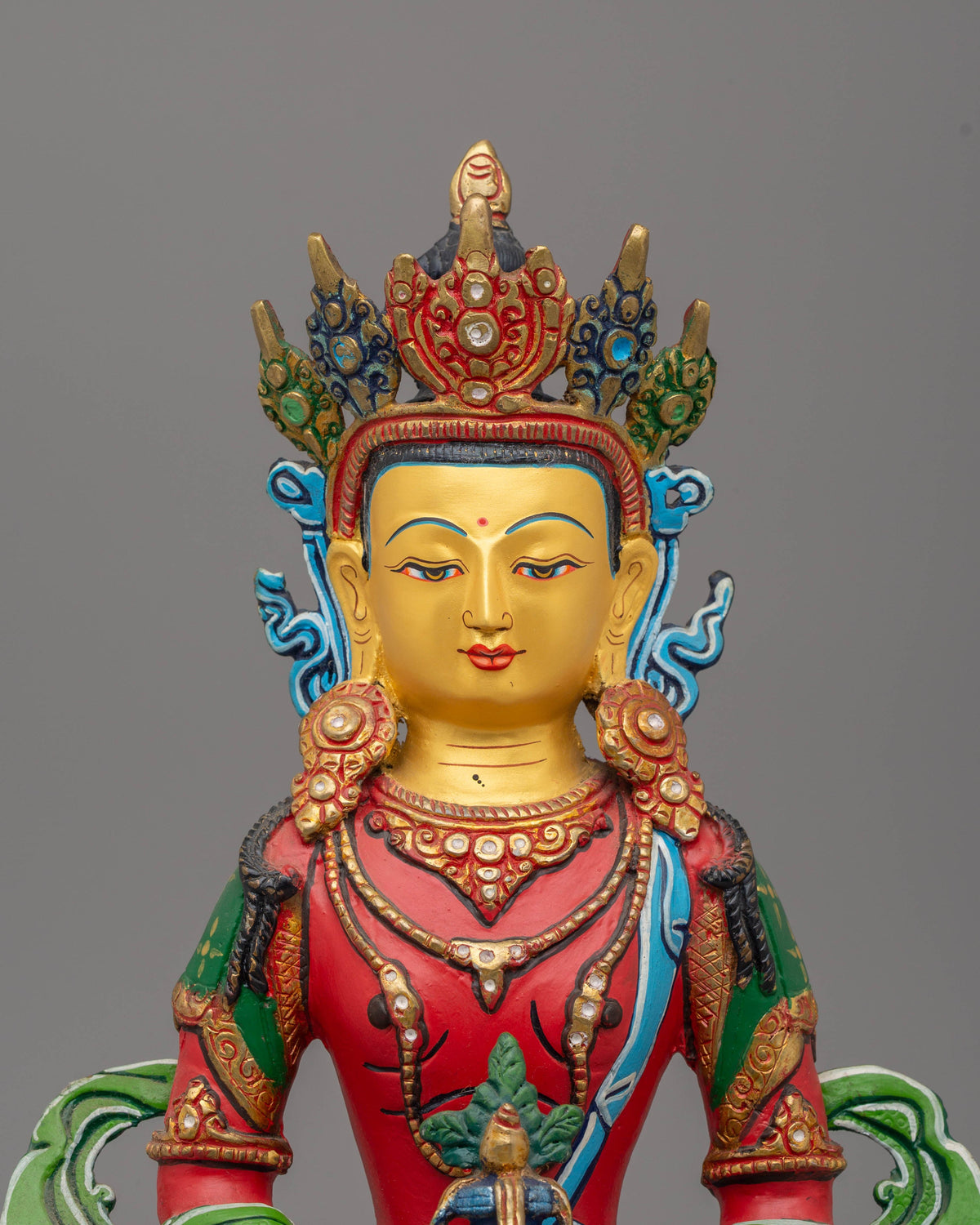 Handcrafted Sacred Amitayus Statue | Buddhist Deity of Longevity