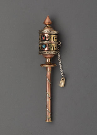 Tibetan Buddhist Handheld Prayer Wheel
