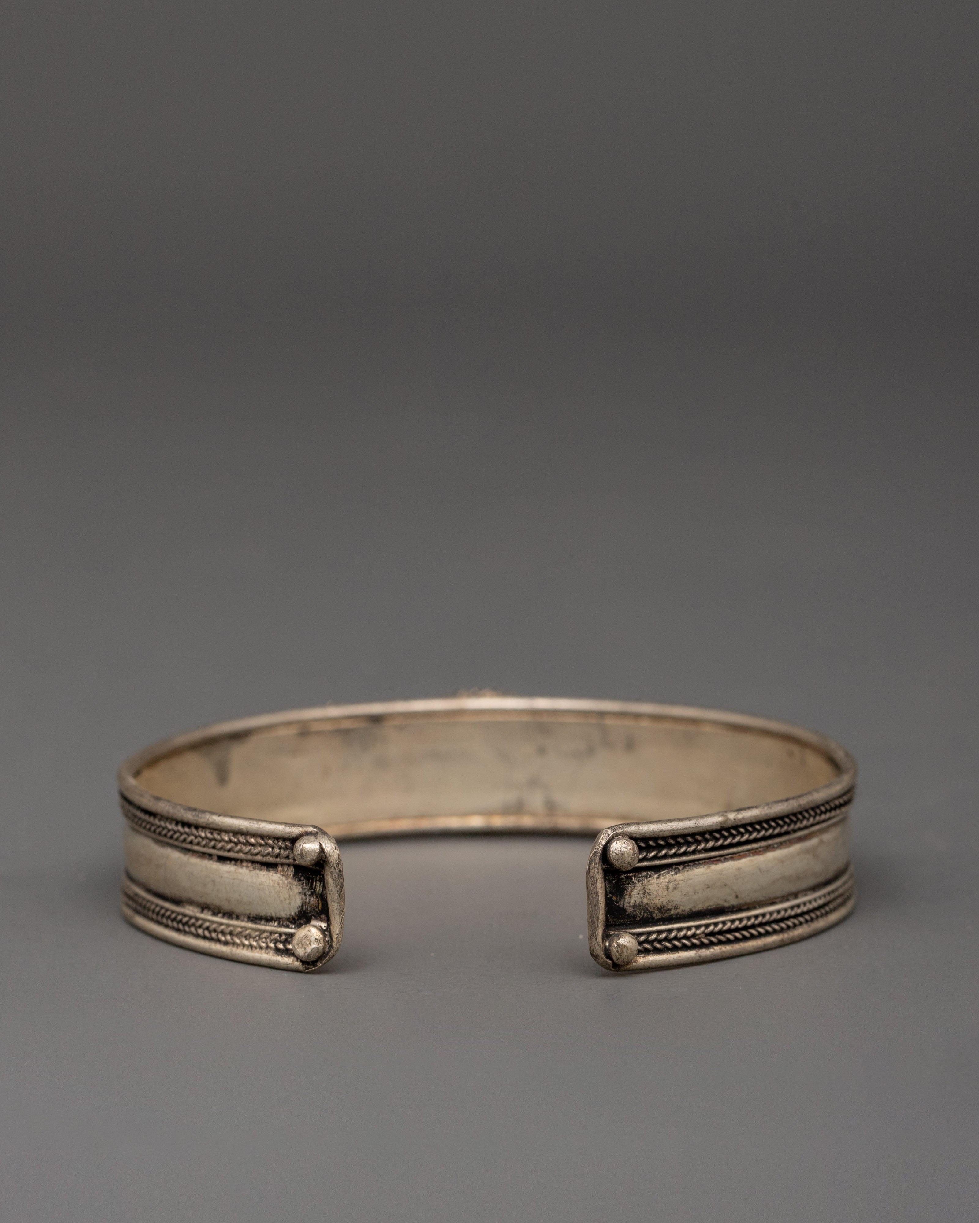Handcrafted Silver Bracelet | Spiritual Gift for Women