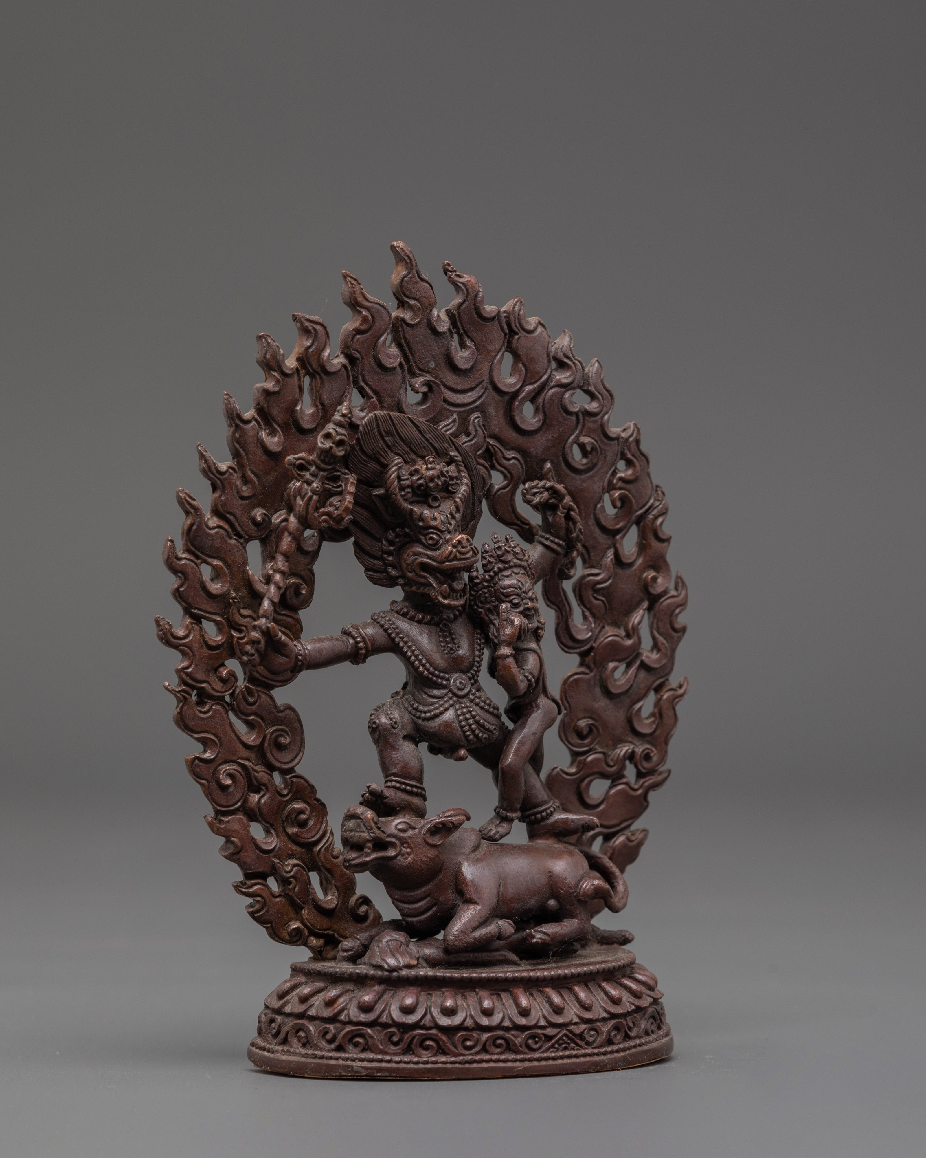 Tibetan Protector Deity Yamantaka Sculpture | Embodiment of Compassion
