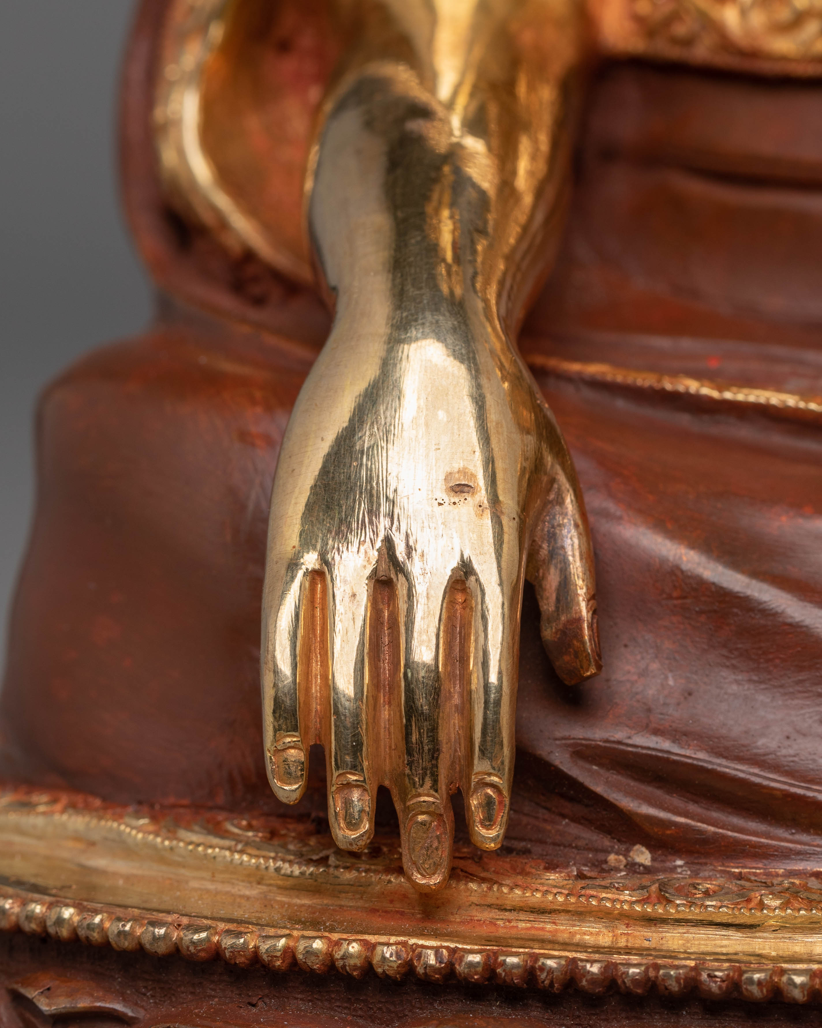 Sacred Sculpture of Guru Shapdum | Handcrafted Tibetan Statue