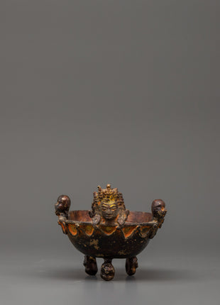 Kapala Ritual Sacred Tool | Unique Handmade Spiritual Kapala Bowl