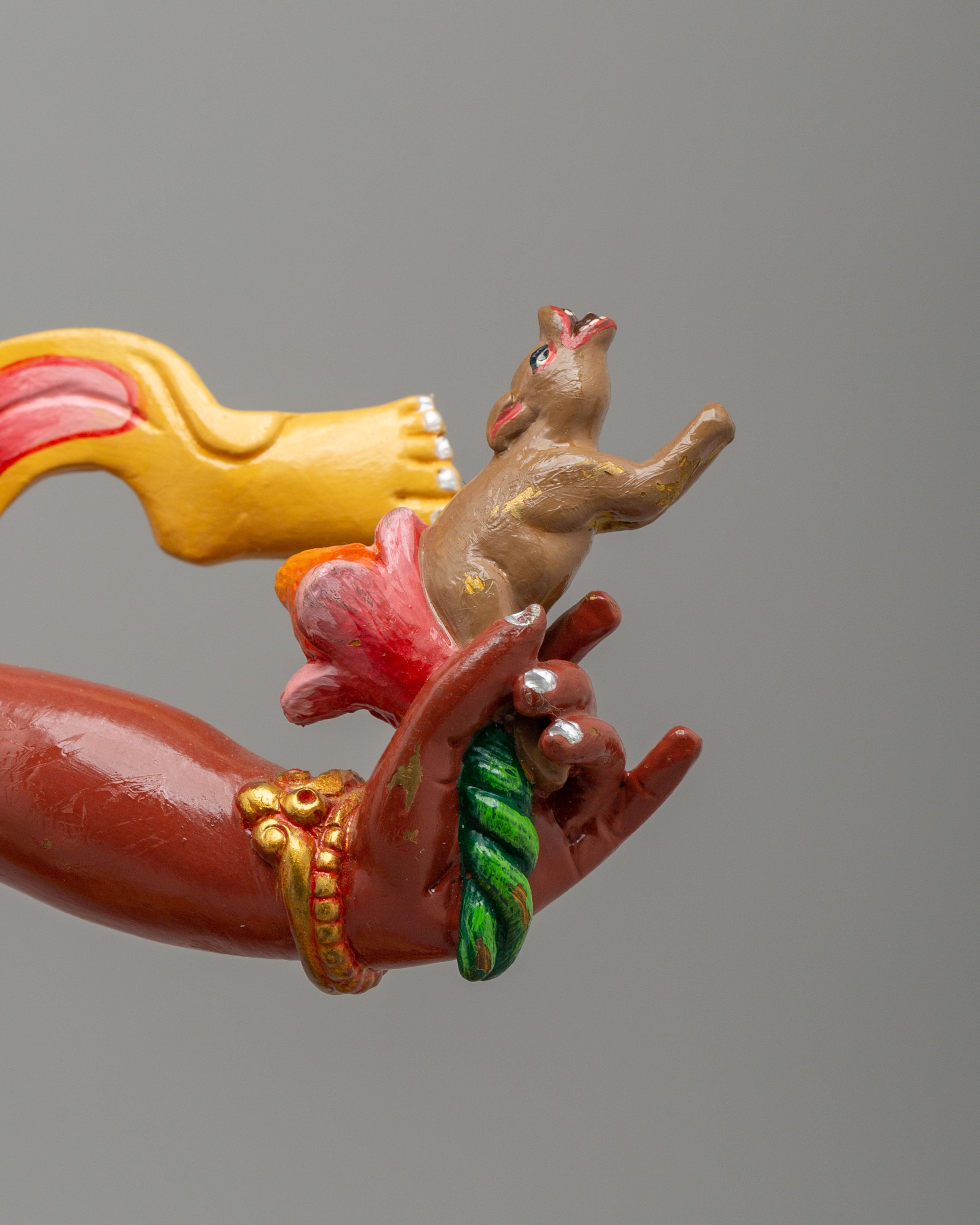 Handcrafted Ekajati Sculpture | 24K Gold Plated Wrathful Protector Statue