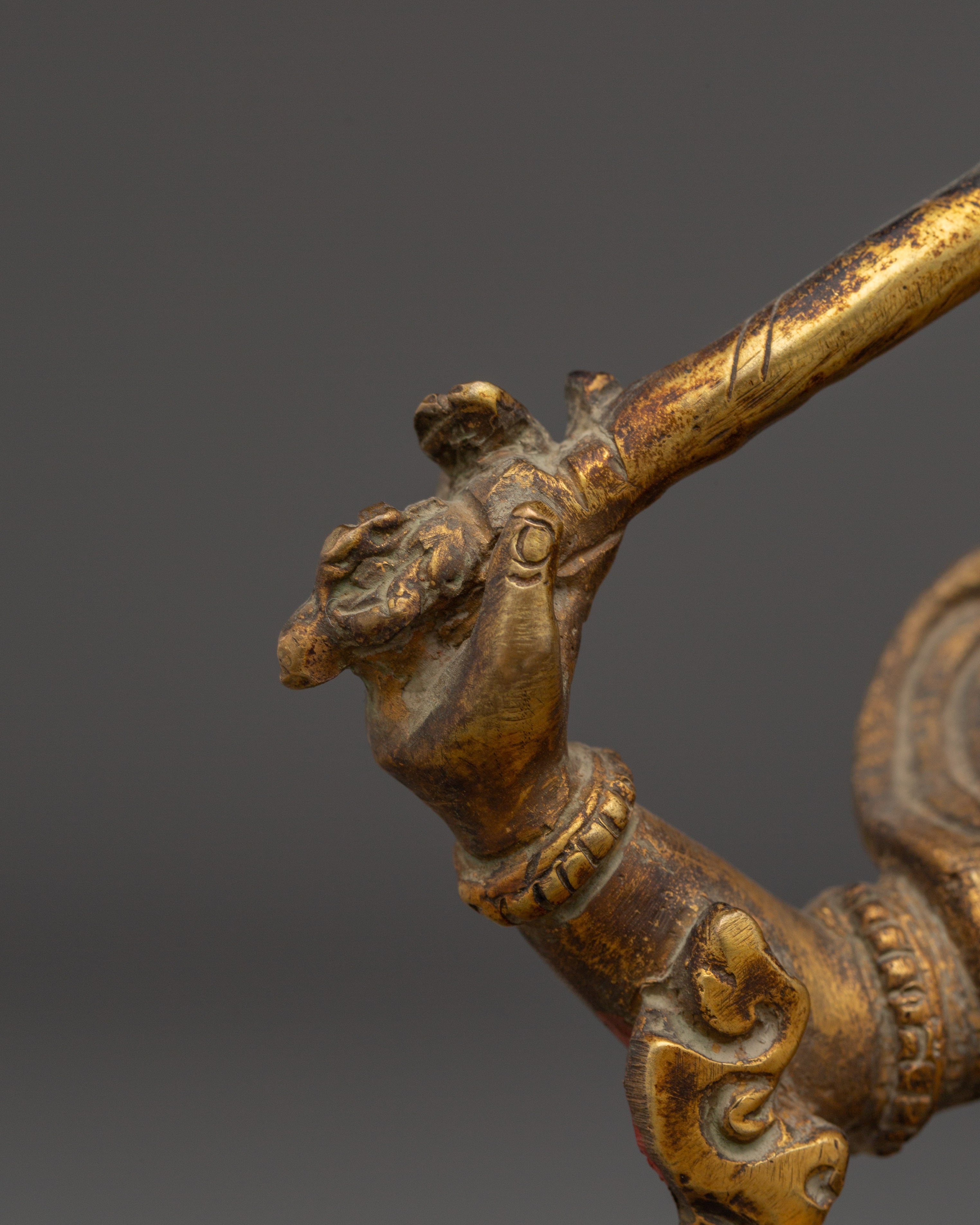 Virulhaka Copper Statue | Heavenly King of the South