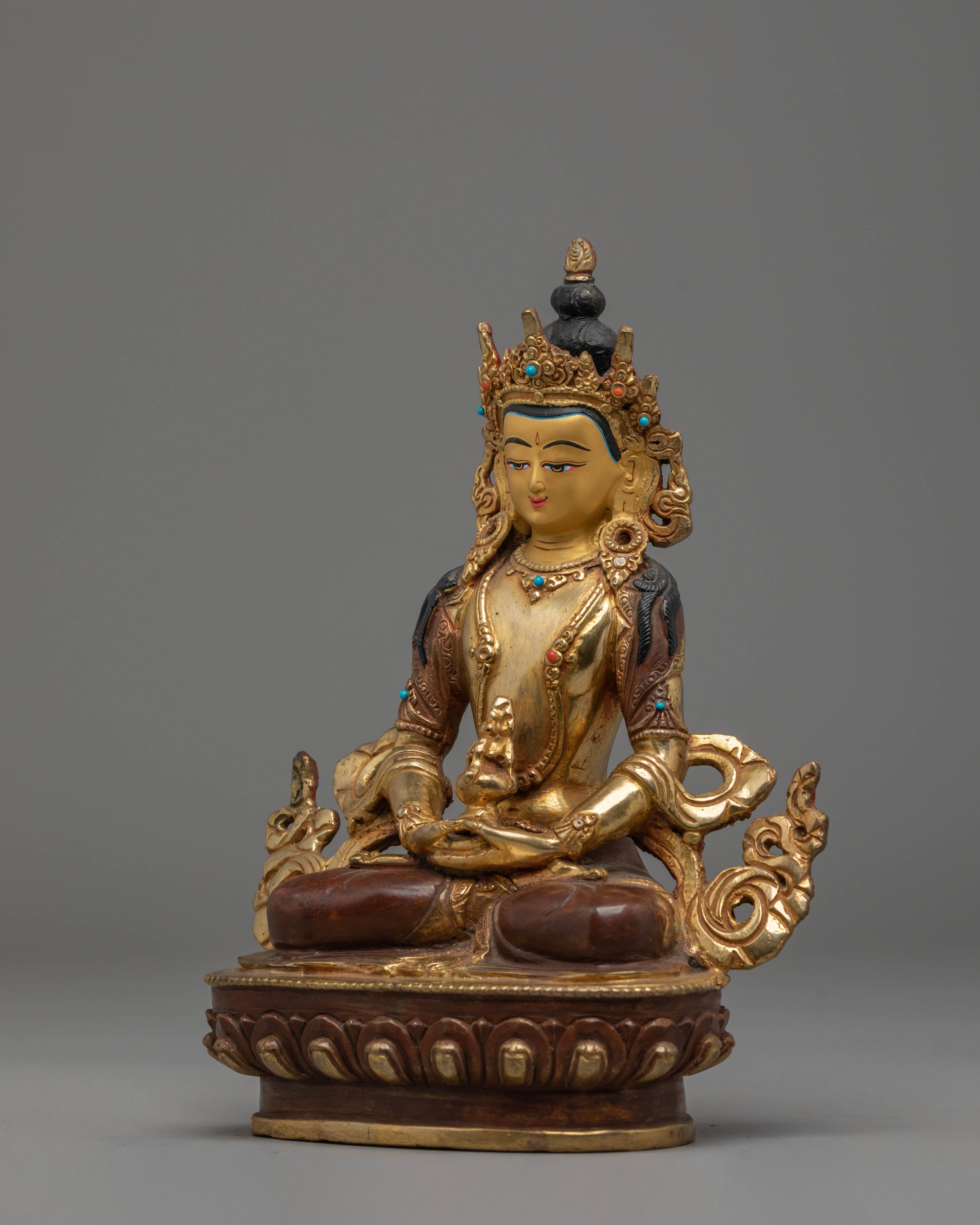 Tibetan Sculpture of Amitayus | Buddha of Infinite Life and Longevity