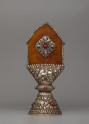 Buddha Stamp Ritual Artifact |  Sacred Tibetan Décor