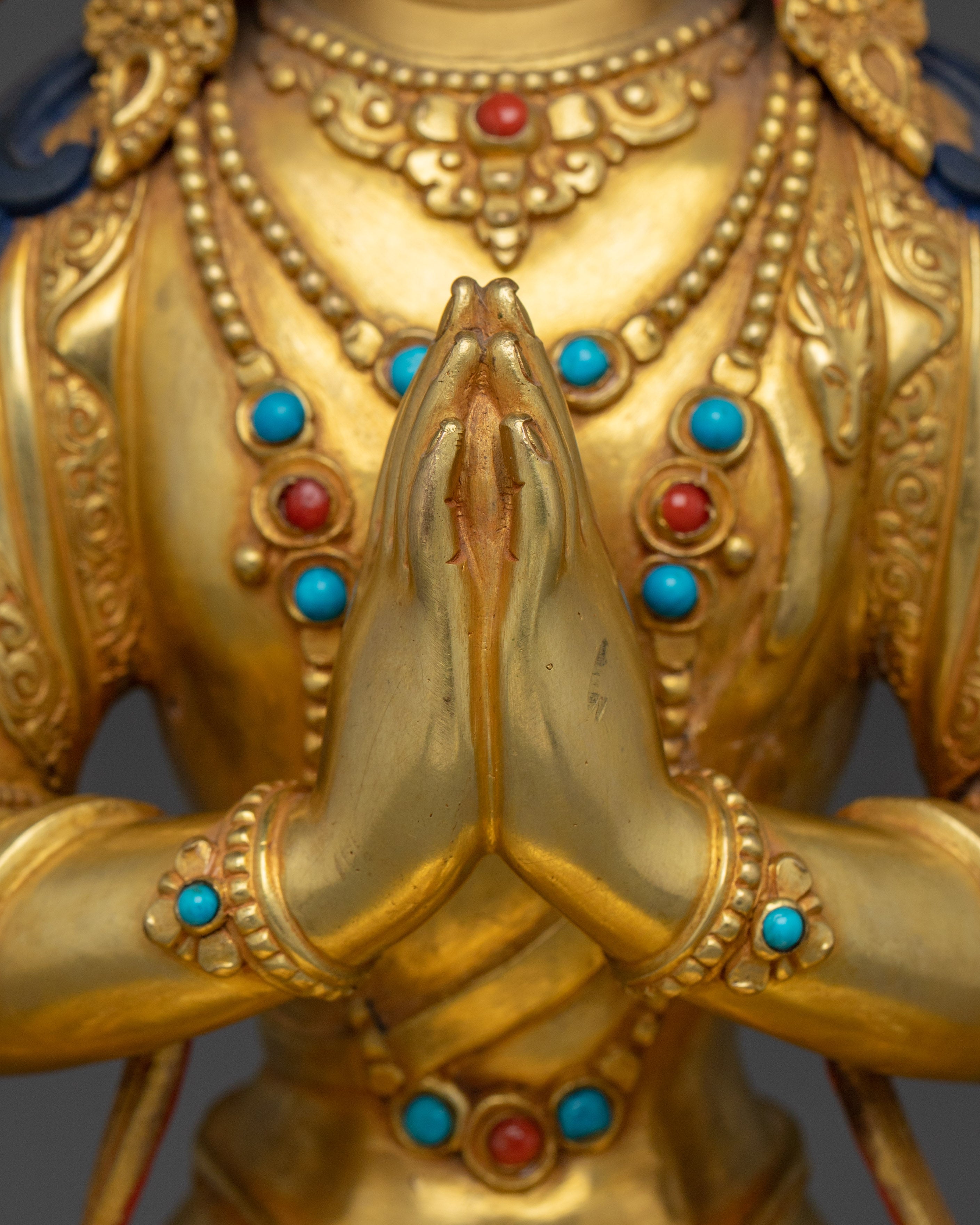 Golden Avalokiteshvara Artwork | Chenrezig - Bodhisattva of compassion