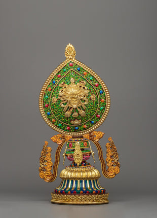 Eight Auspicious Symbols | Handcrafted Gold-Plated Tibetan Sacred Set