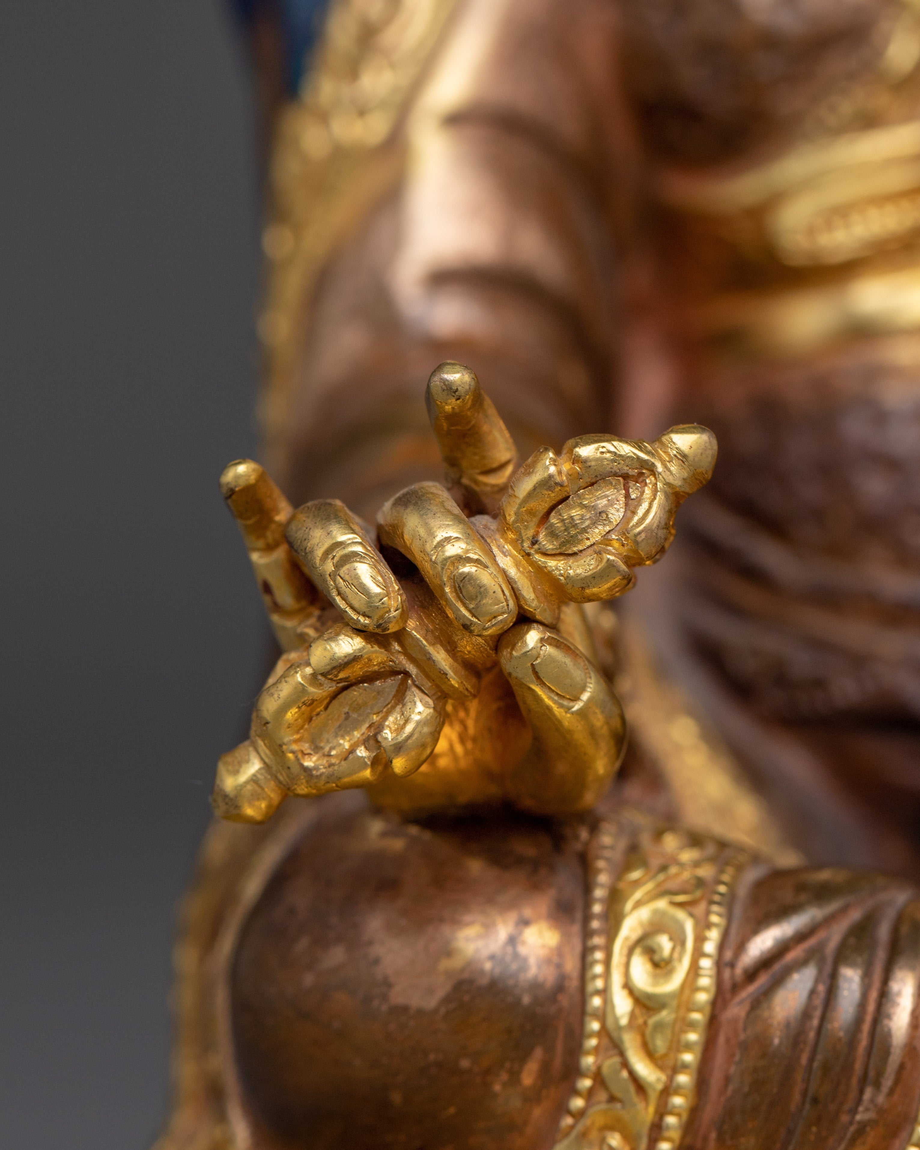 Tibetan Meditating Lord Padmasambhava Statue | Buddha of Spiritual Enlightenment