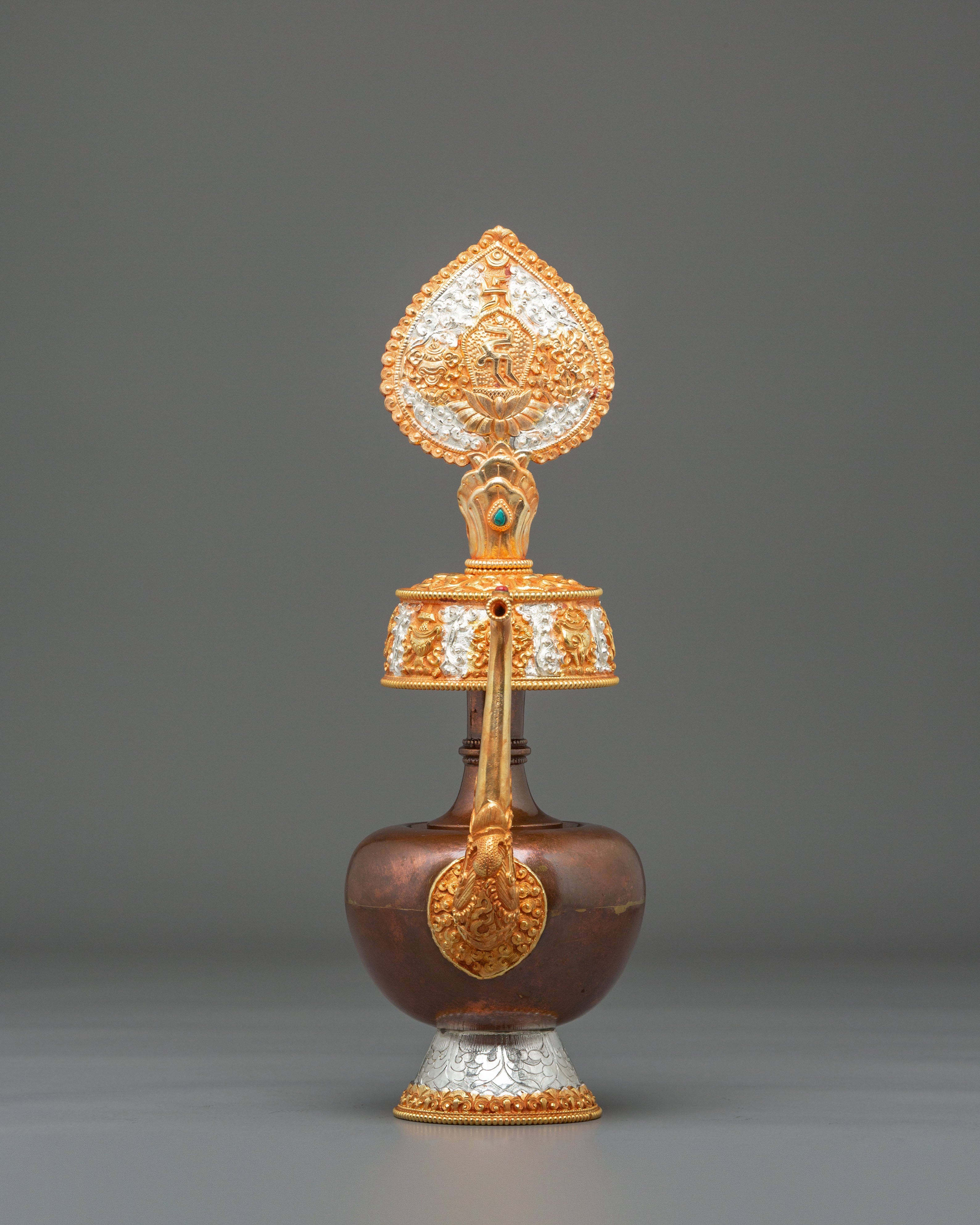 Buddhist Water Offering Bhumba Set | Sacred Ritual Vase for Blessings and Purification