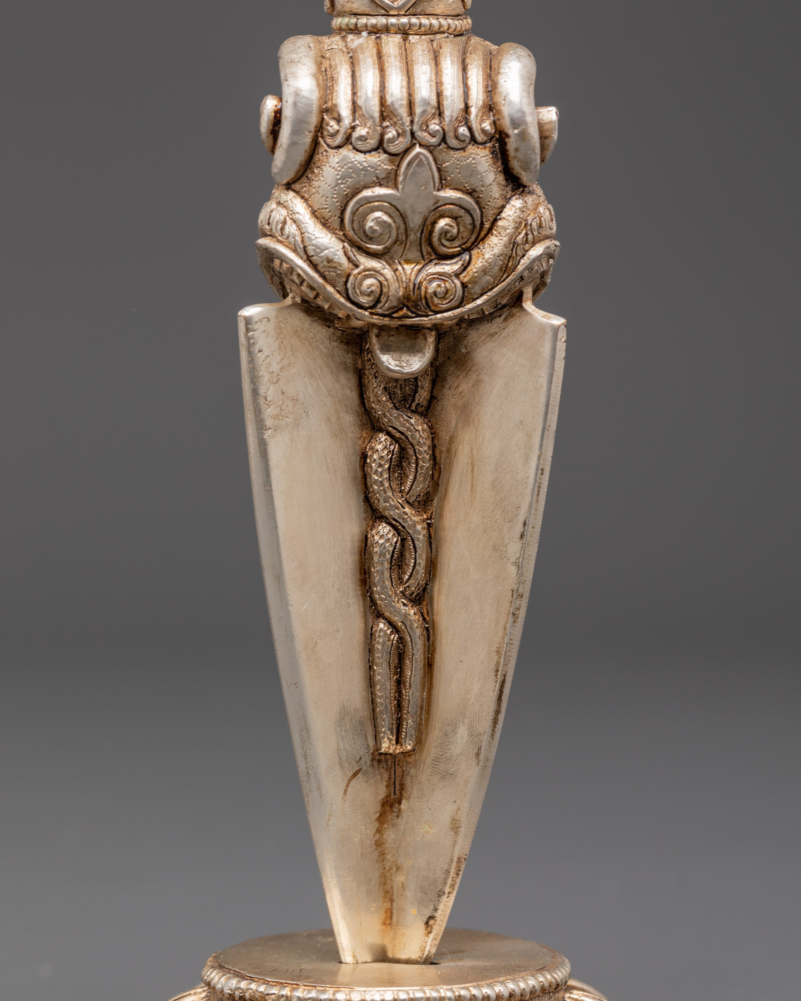 Silver Plated Phurba for Ritual Ceremonies | Meditation & Spiritual Protection