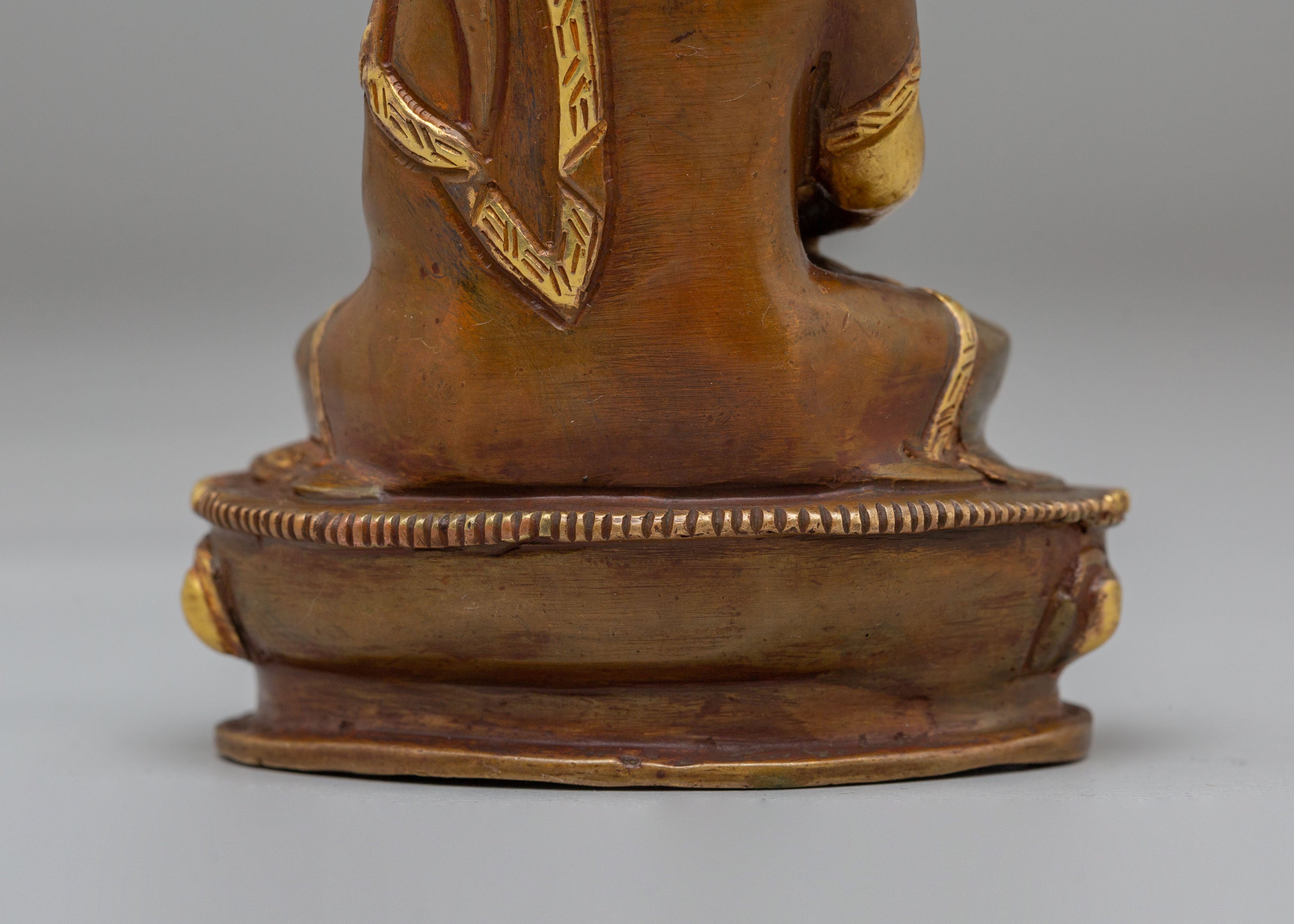 Infinite Light of Amitabha Buddha Statue | Gold Plated Copper Statue