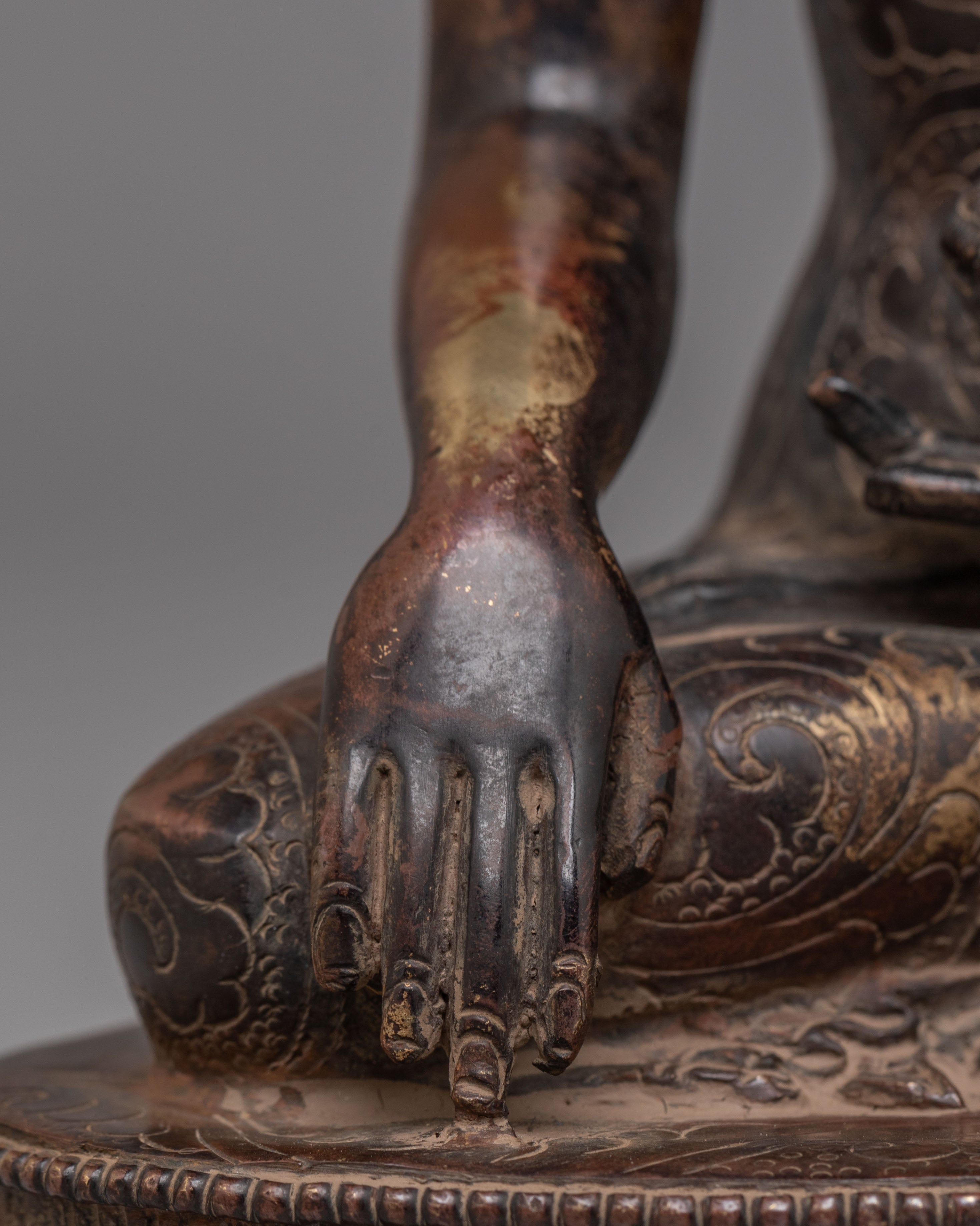 Tibetan Shakyamuni Buddha Wisdom Statue | Handcrafted Sculpture for Meditation