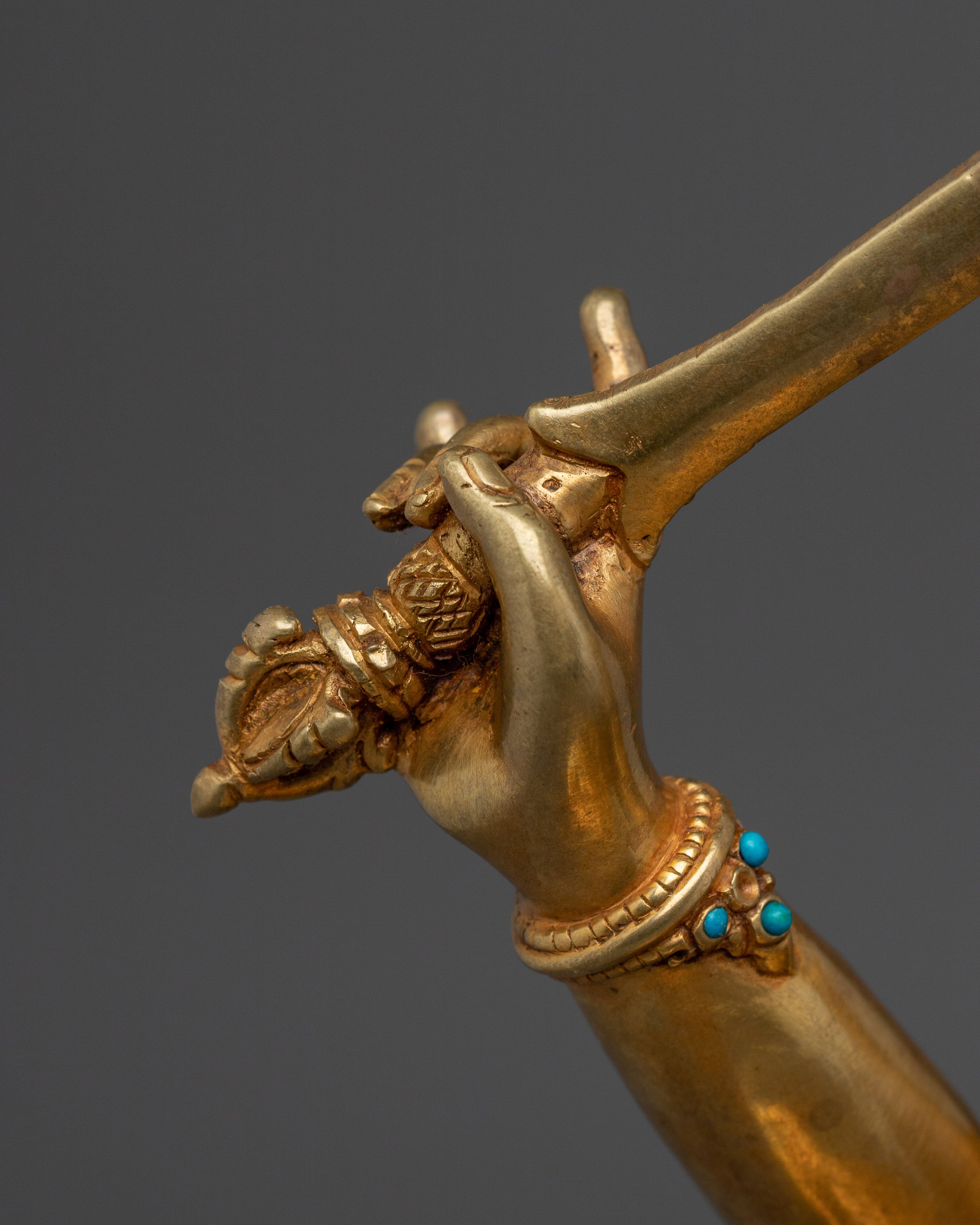 Enlightenment Deity Manjushri Sculpture | Sword-Wielding Wisdom Deity