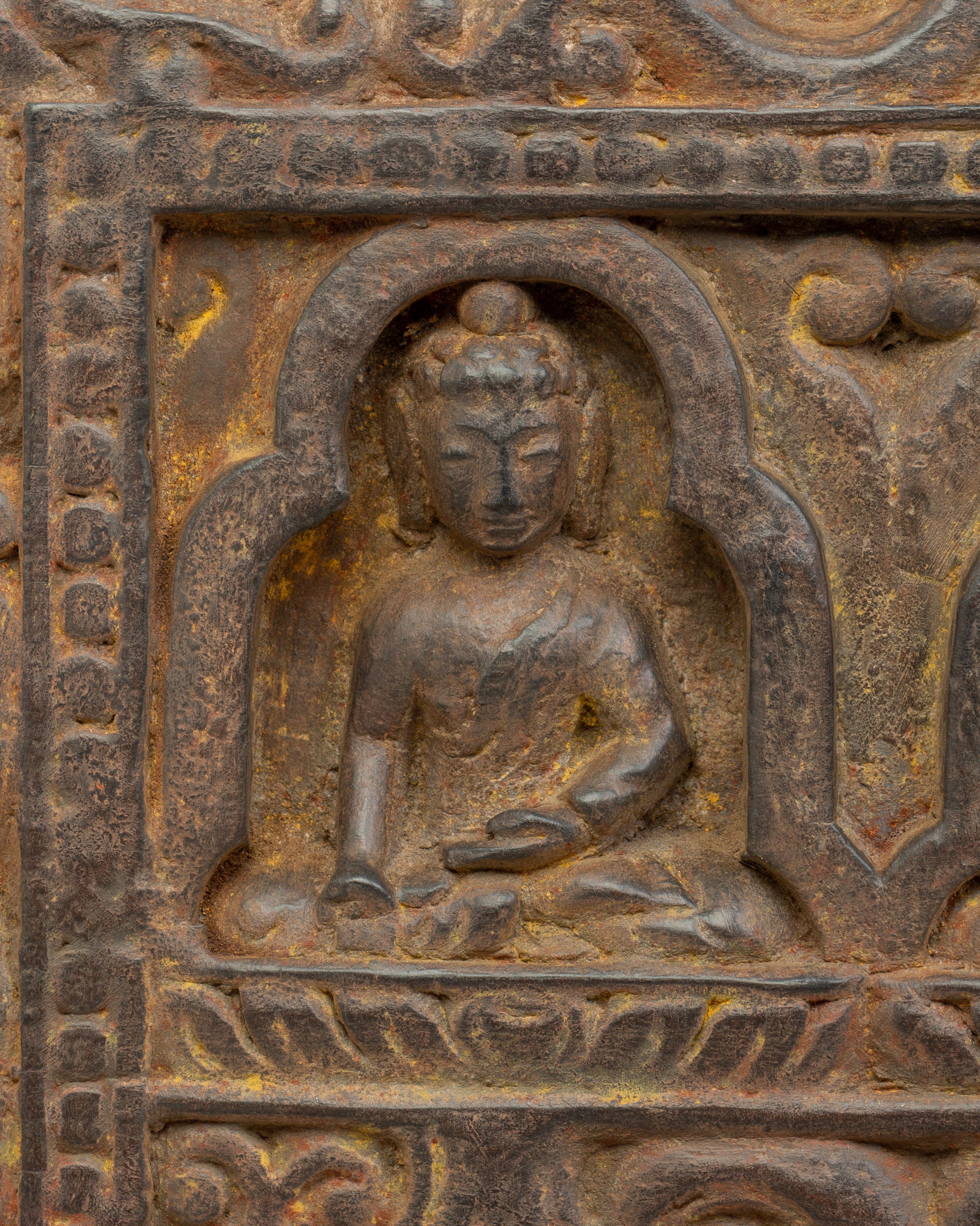 A Carved Wooden Sutra Cover | 102cm Tibetan Scripture Holder