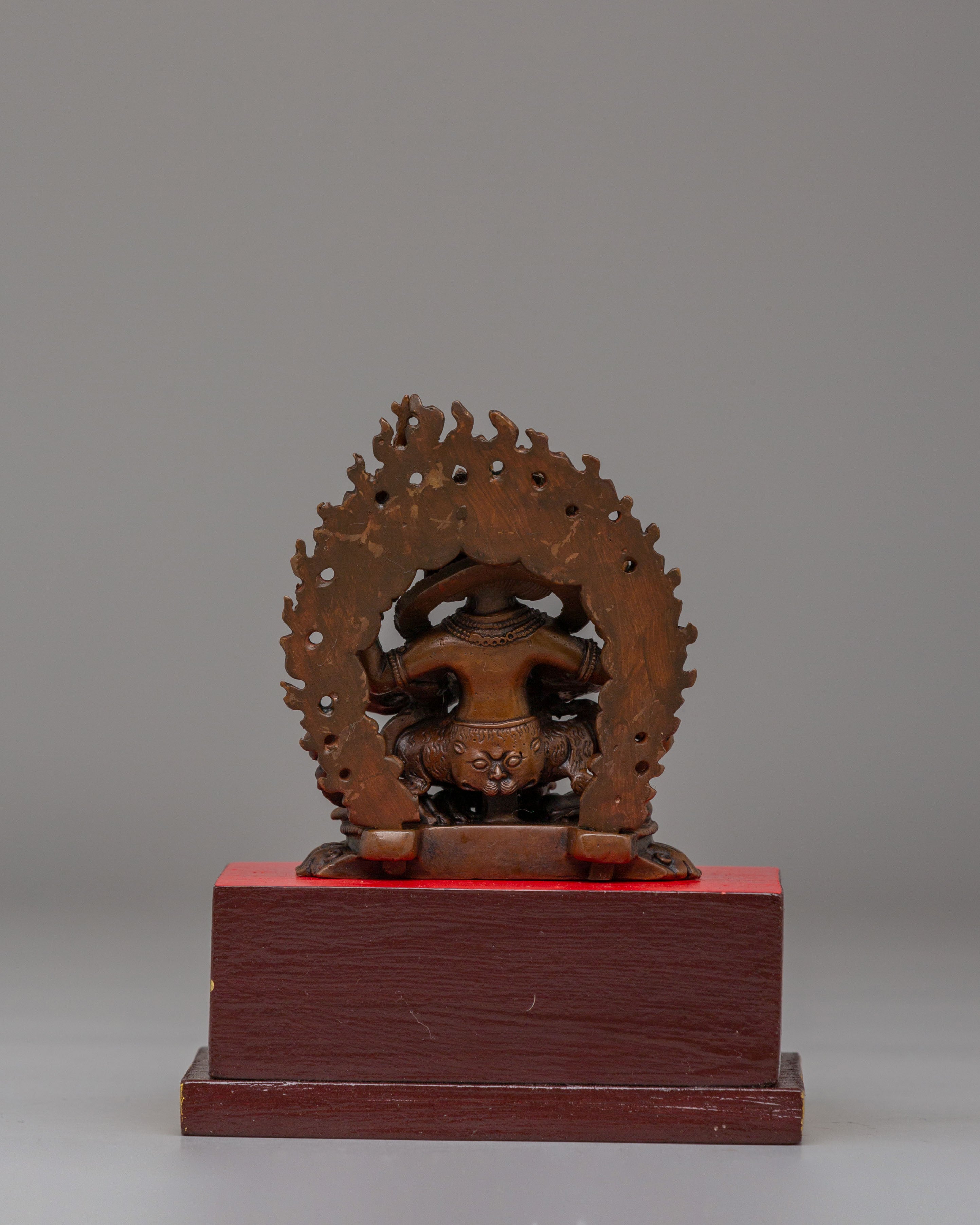 Tibetan Four-Armed Mahakala Statue | Symbolizing Spiritual Protection and Transformation