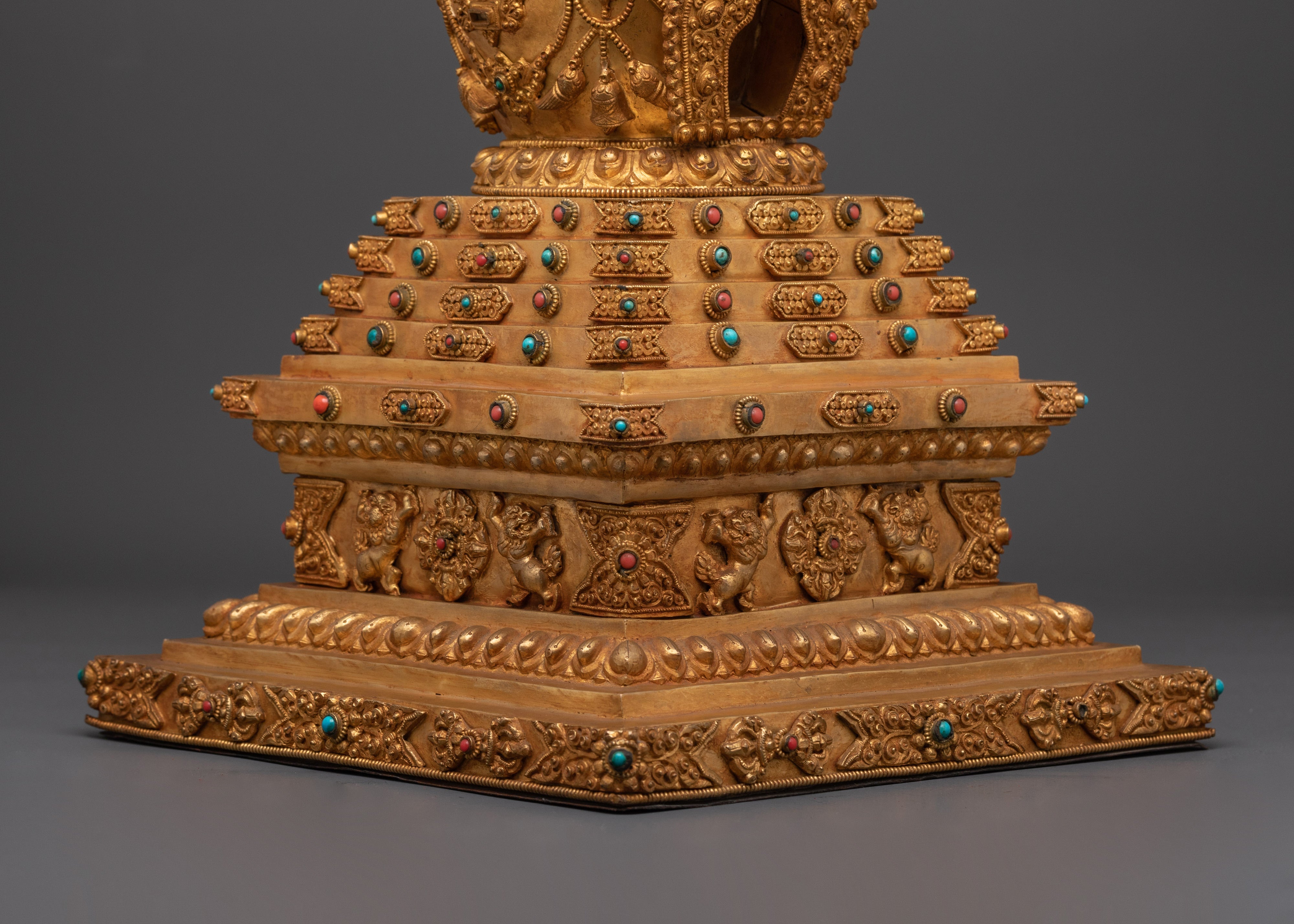Handcrafted Buddhist Alter Stupa | Sacred Art for Meditation Space