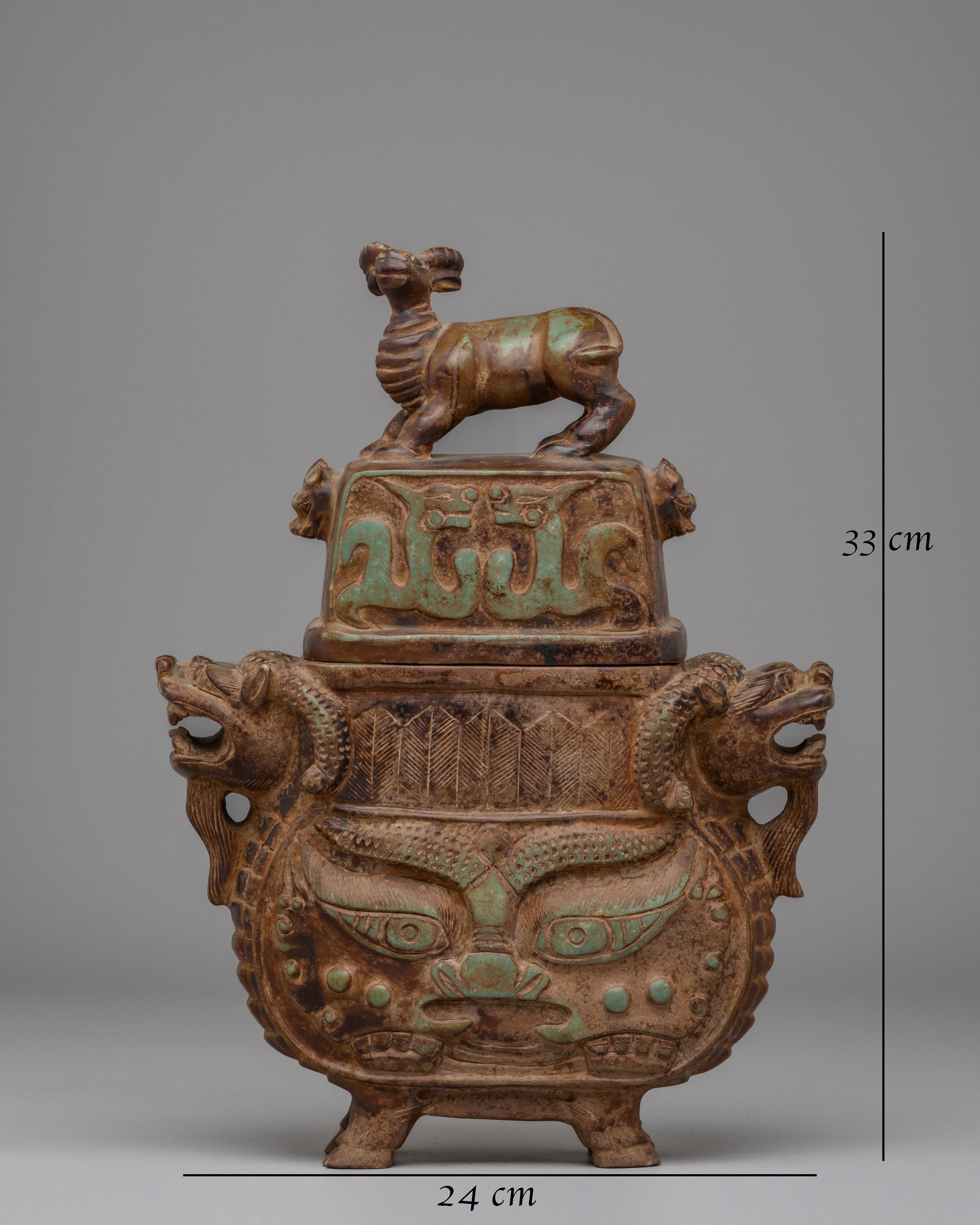 Decorative Jewellery Box | Traditional Himalayan Stone Carving