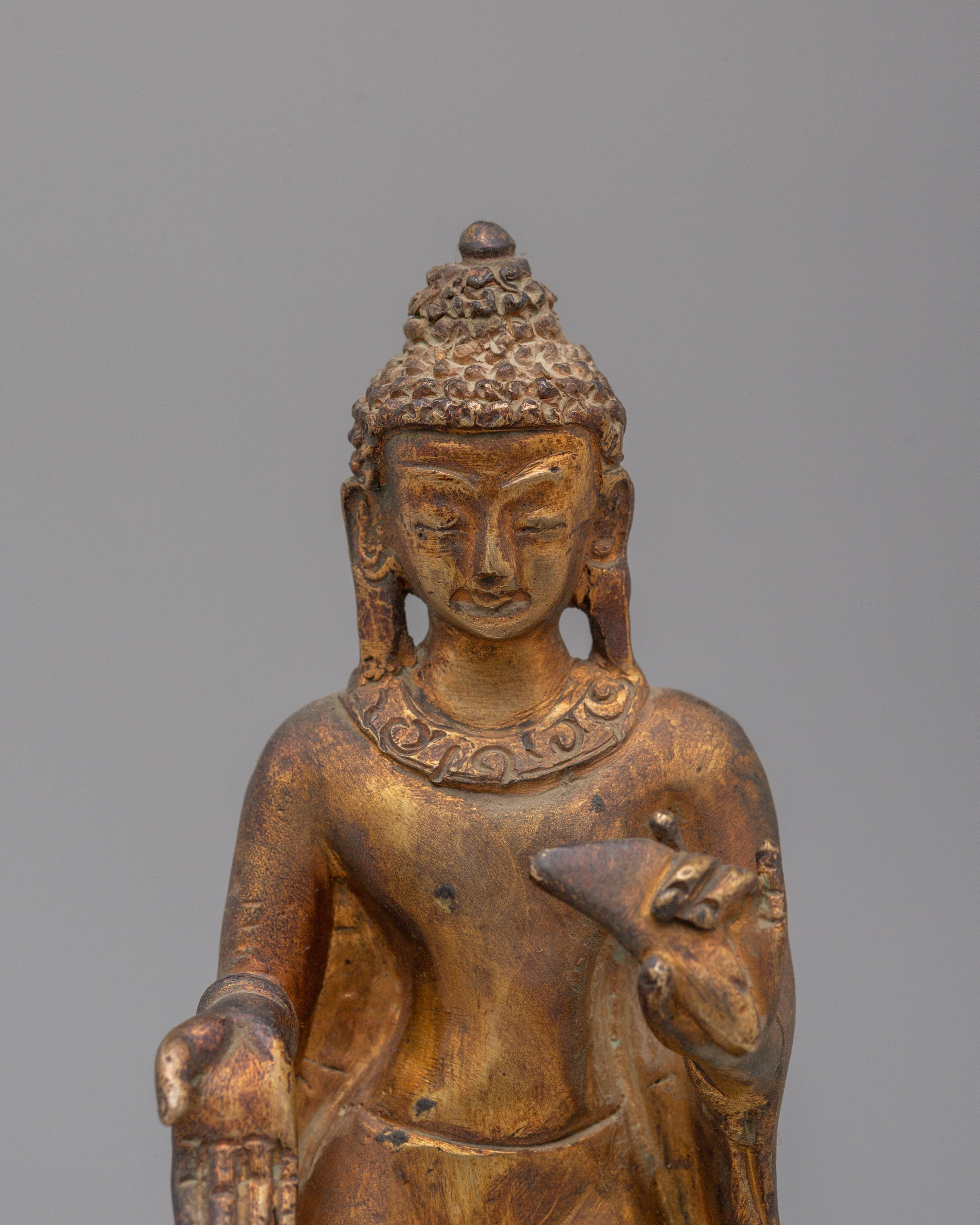 Traditional Dipankara Buddha Sculpture | Handcrafted Art for Spiritual Home Decor