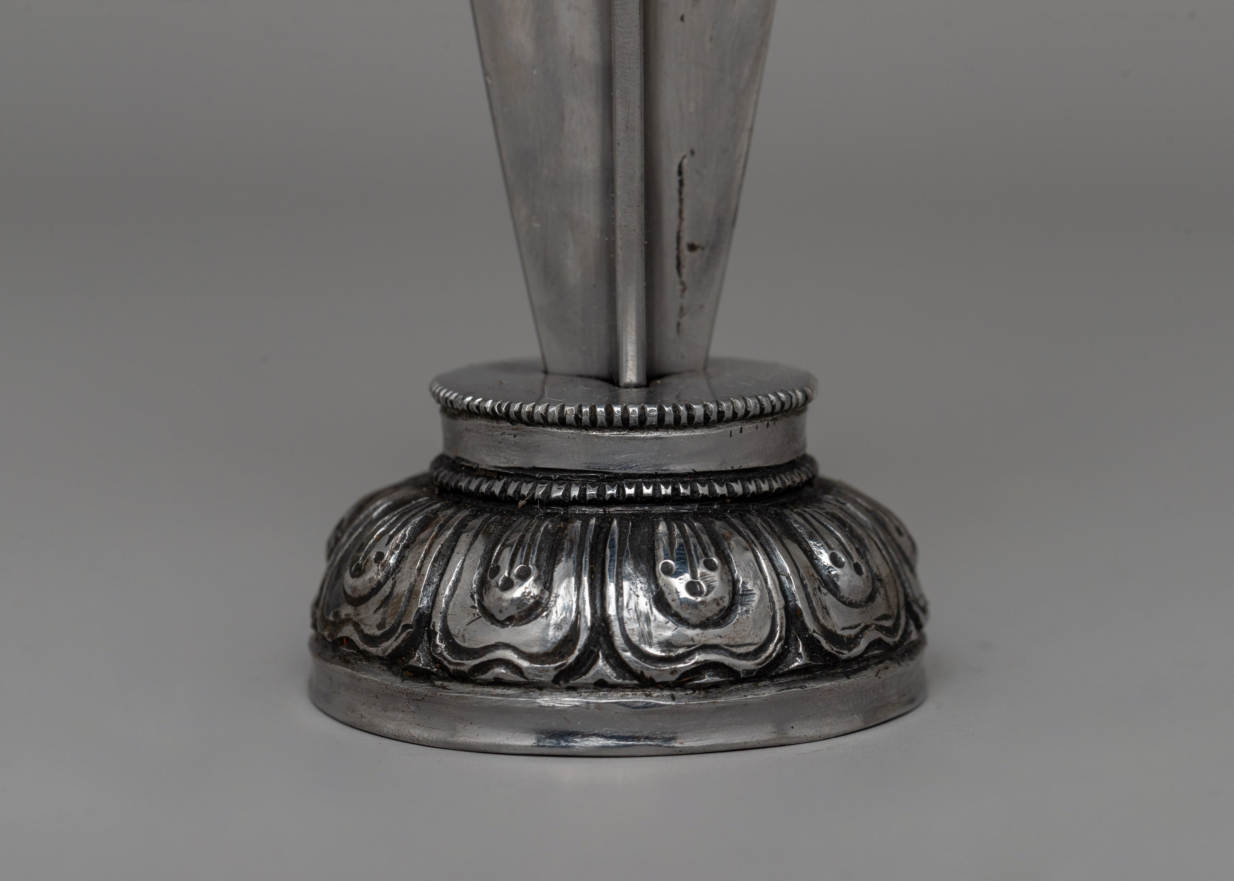 Hand-Carved Iron Elephant-Headed Phurba for Ritual Use |  Spiritual Practices