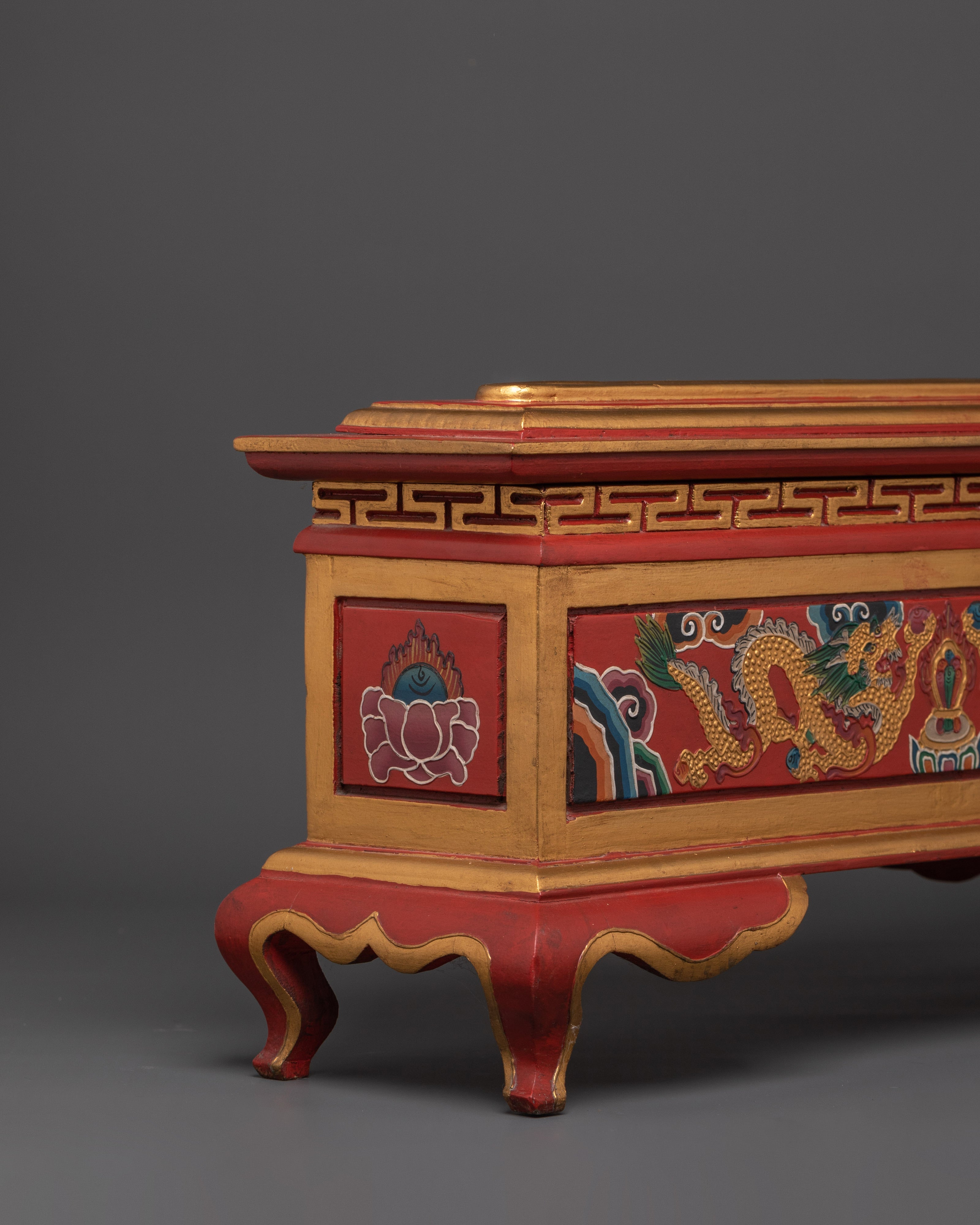 Tibetan Wooden Incense Burner | Buddhist Alter