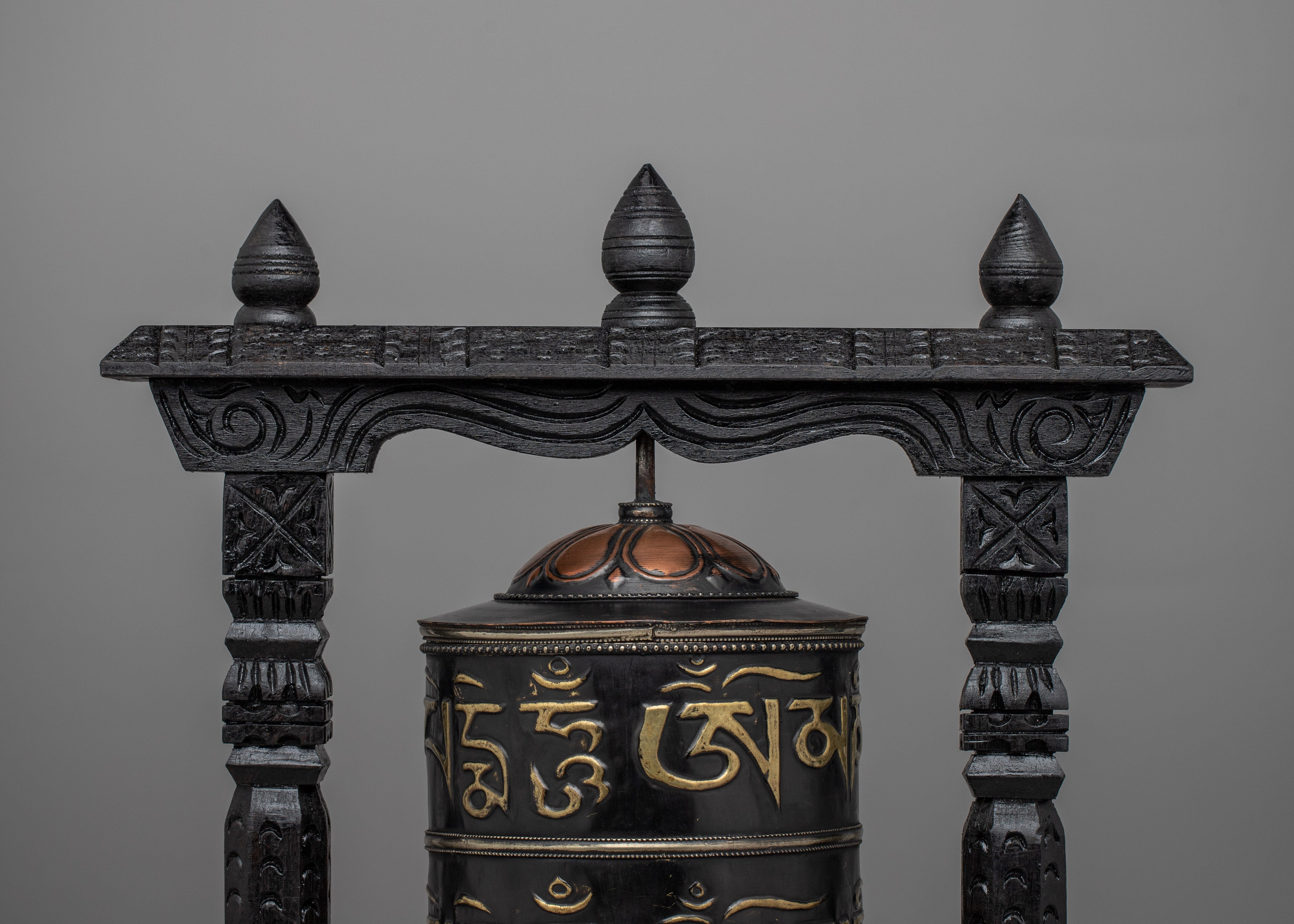 Handcrafted Buddhist Prayer Wheel | Traditional Spiritual Tool for Meditation and Rituals