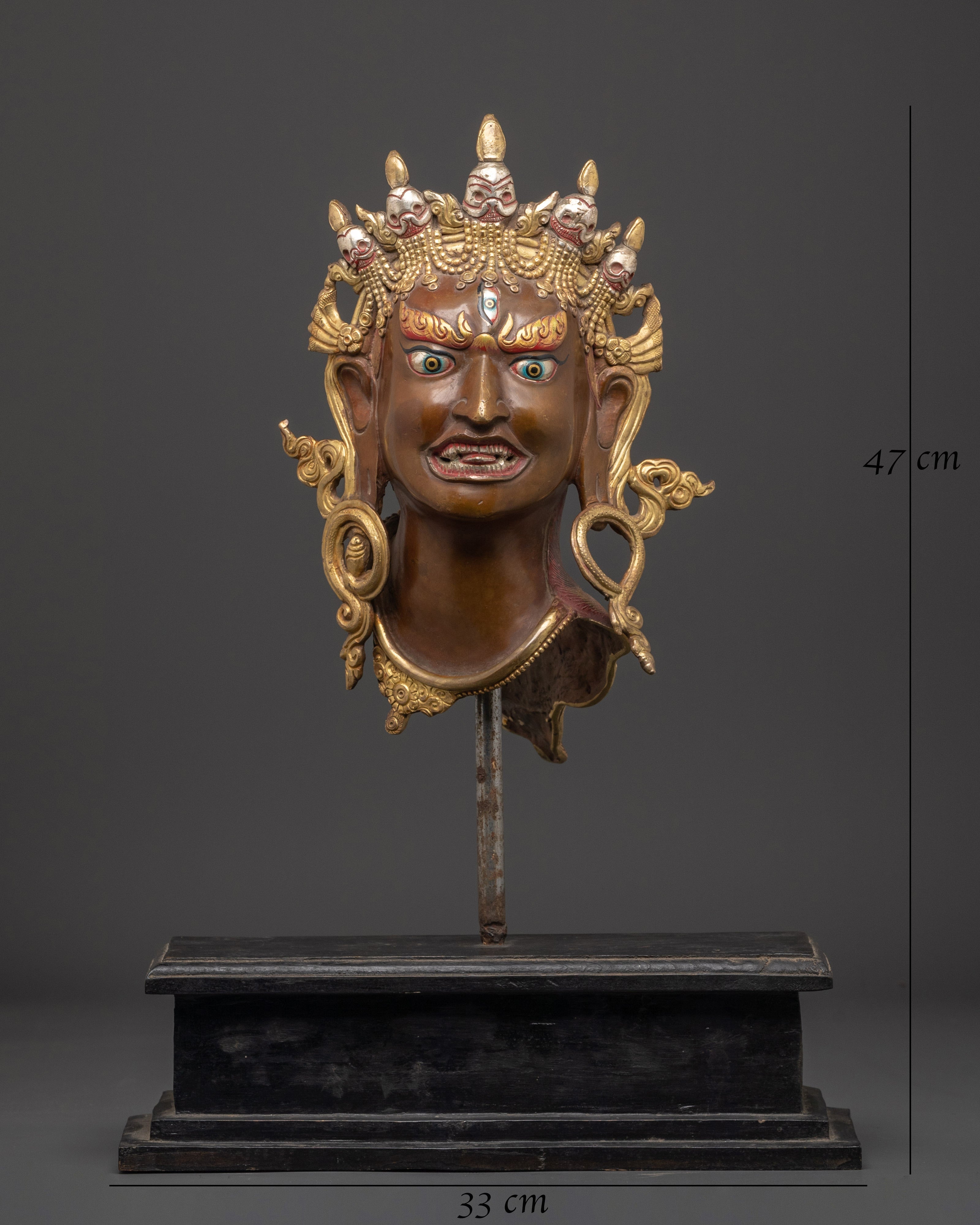 Wrathful Deity Head For Decor | Spiritual Altar and Home Artwork