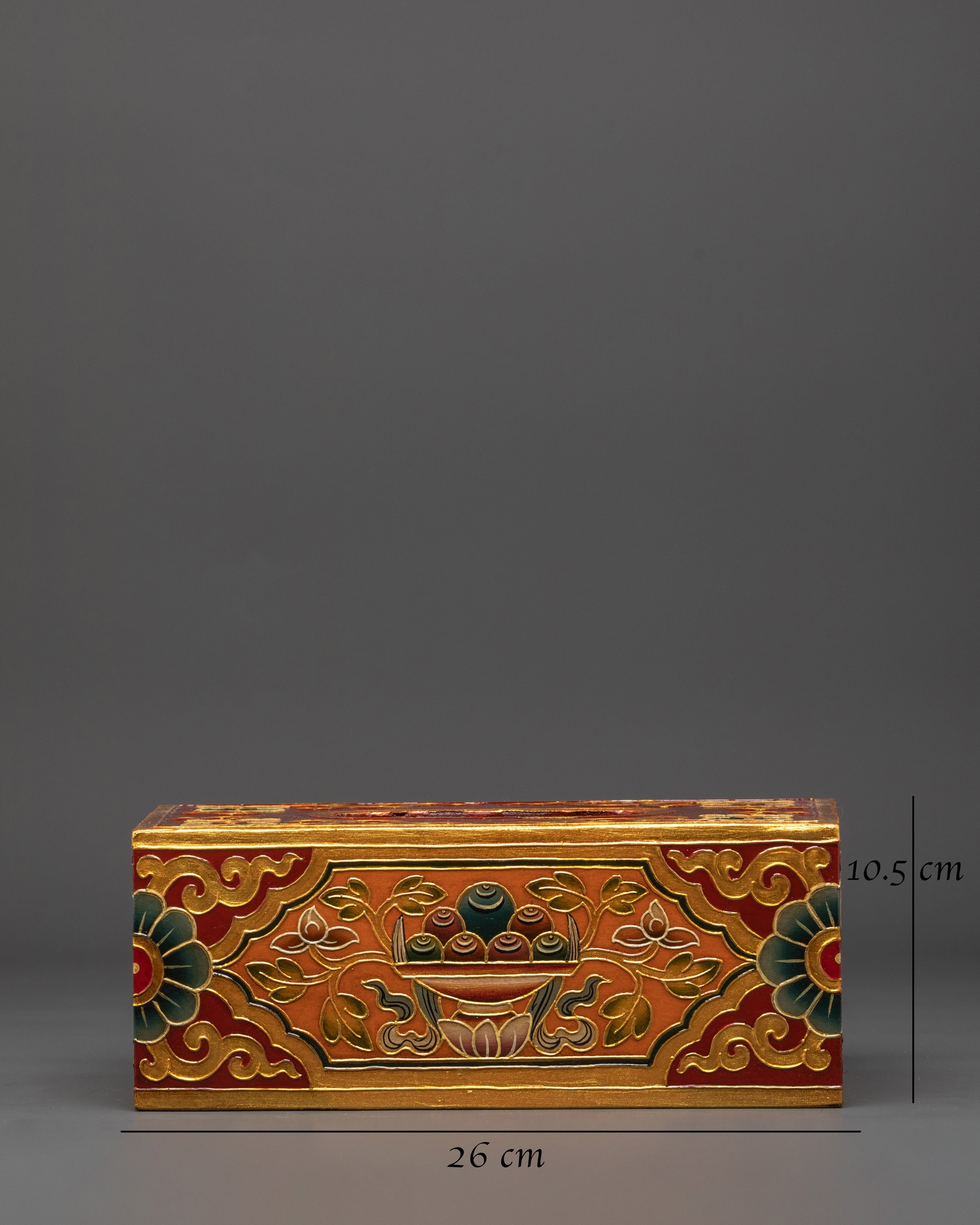 Tibetan Home Decor Tissue Box | Artisan Hand-Painted Piece