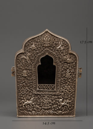 Buddhist Tibetan Treasure Box | Handcrafted Tibetan Silver Box