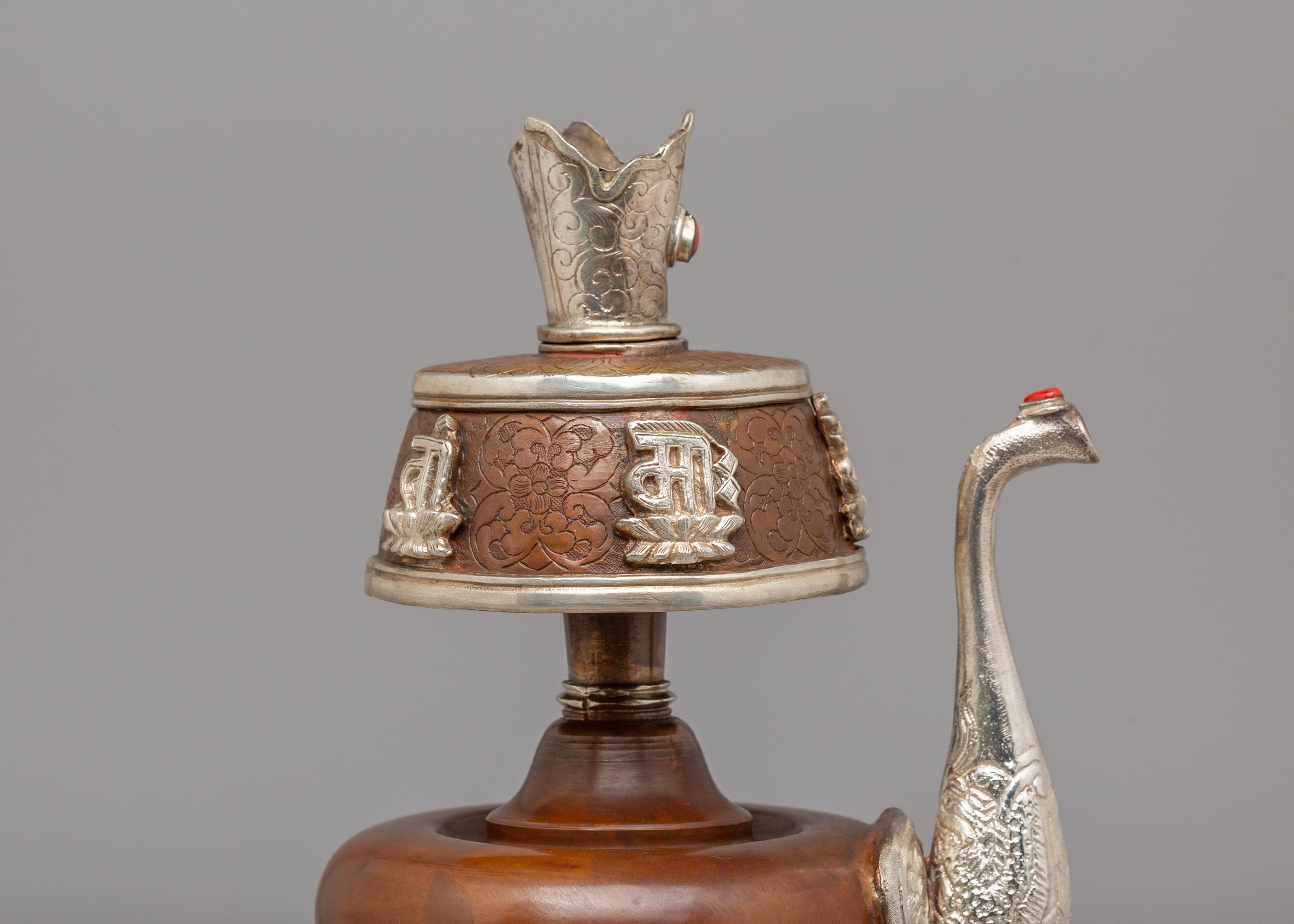 Spiritual Handcrafted Bhumba Offering Vessel | Traditional Ritual Vessel for Puja