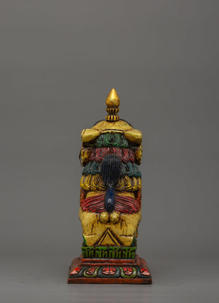 Tibetan Guardian Lion Statue Set | Spiritual Protector & Feng Shui Decor