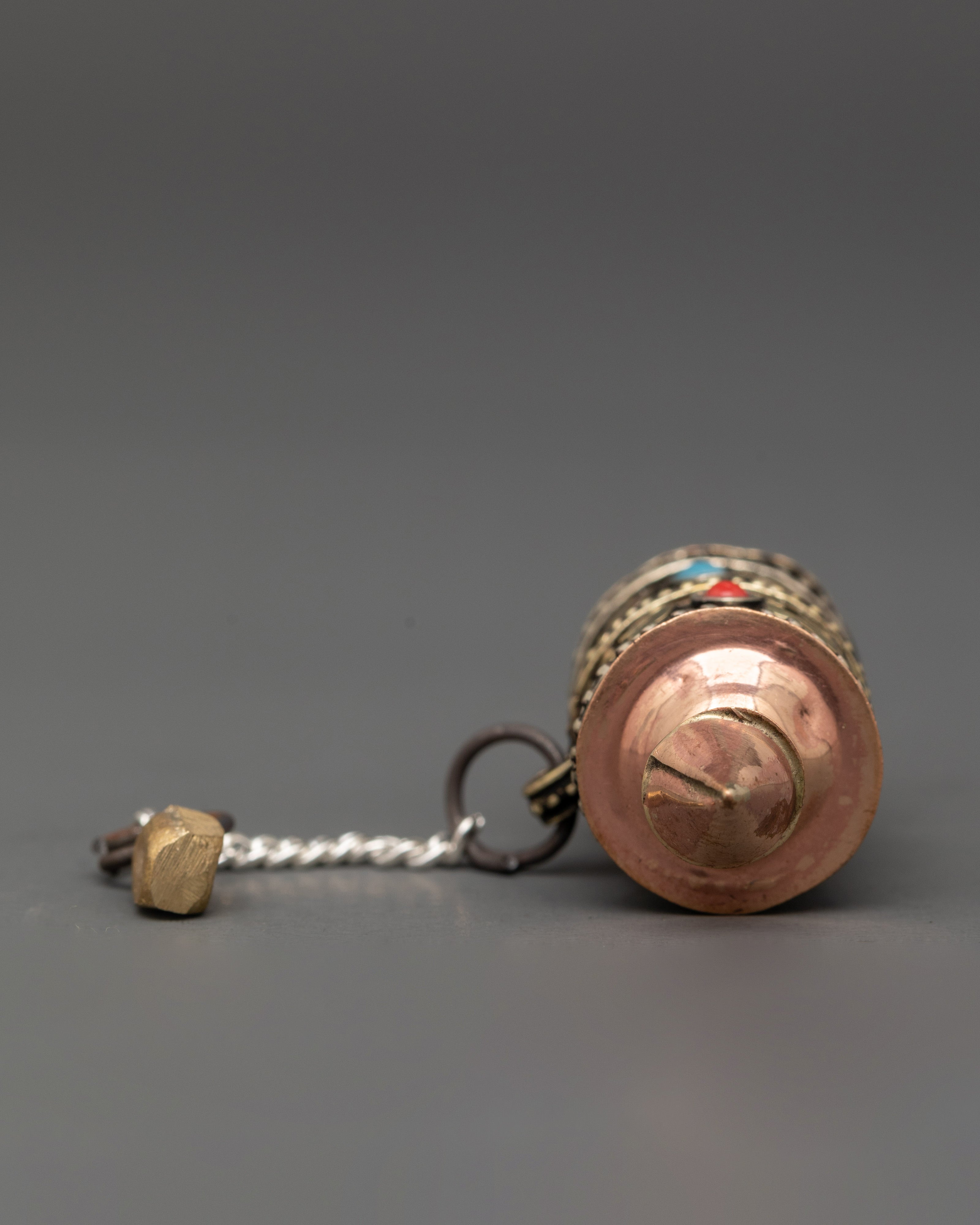 Prayer Wheel Spiritual Mindfulness Tool | Buddhist Mantra Wheel for Meditation and Rituals