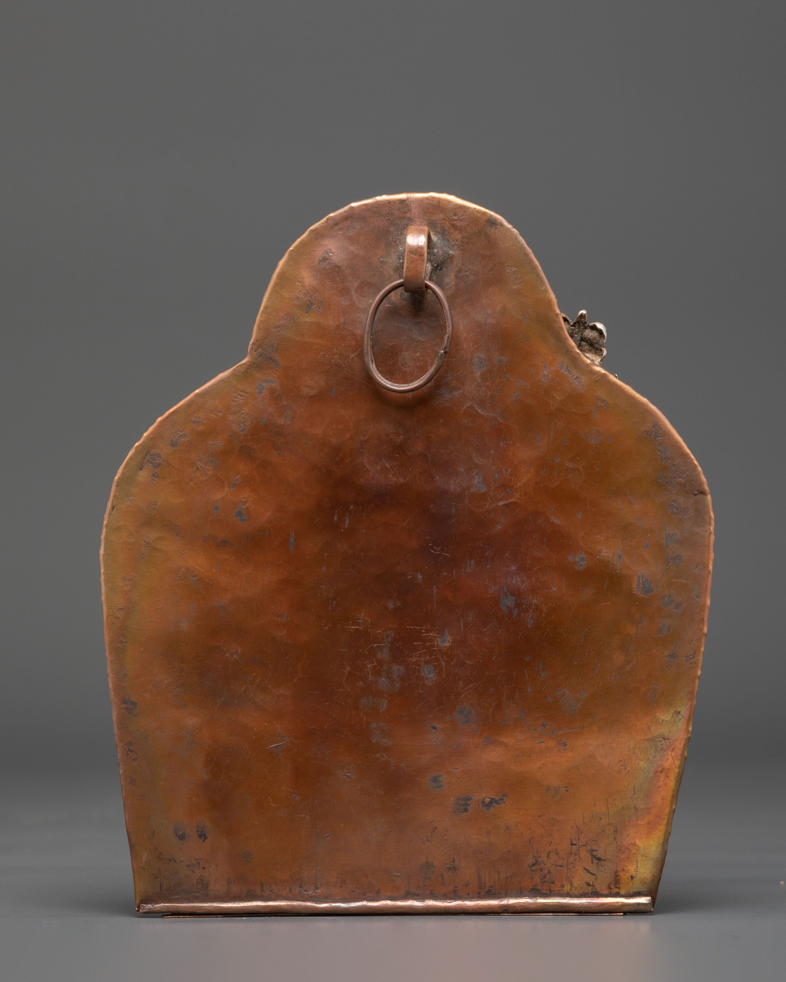 Sacred Namtoshe Wall Hanging | Tibetan Silver Protector Deity Art for Sacred Decor